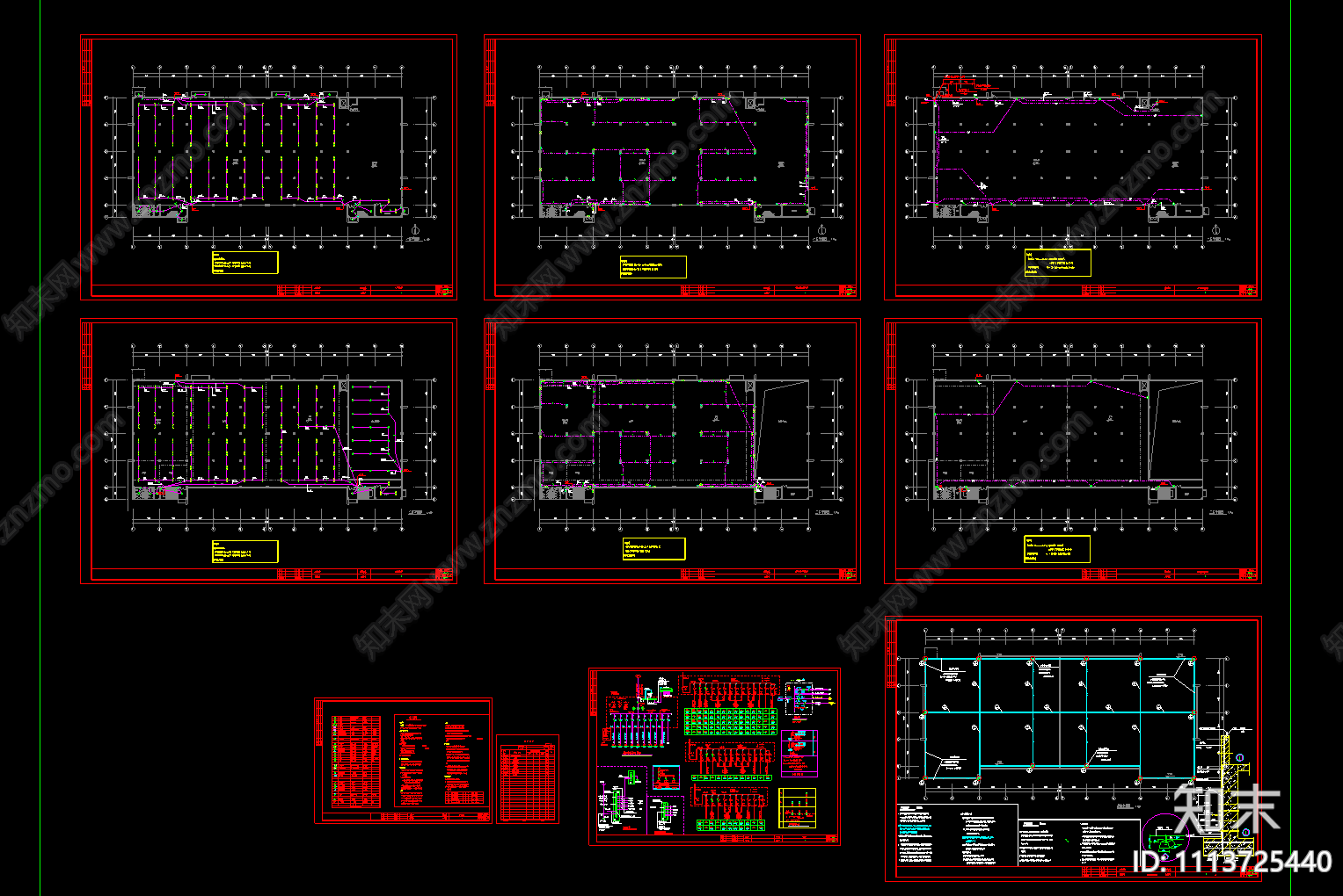 厂房车间电气设计案例CAD施工图下载【ID:1113725440】