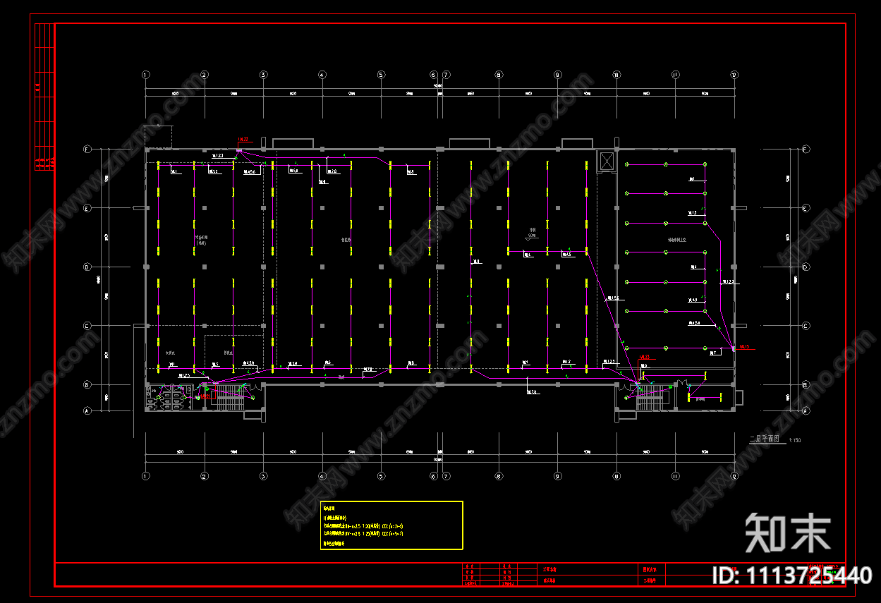 厂房车间电气设计案例CAD施工图下载【ID:1113725440】