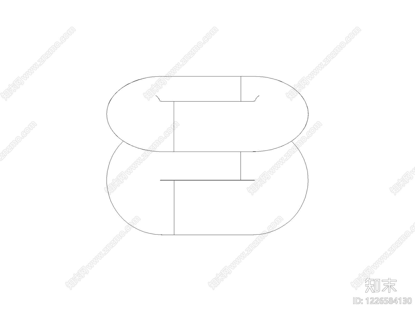 现代沙发CAD图纸
