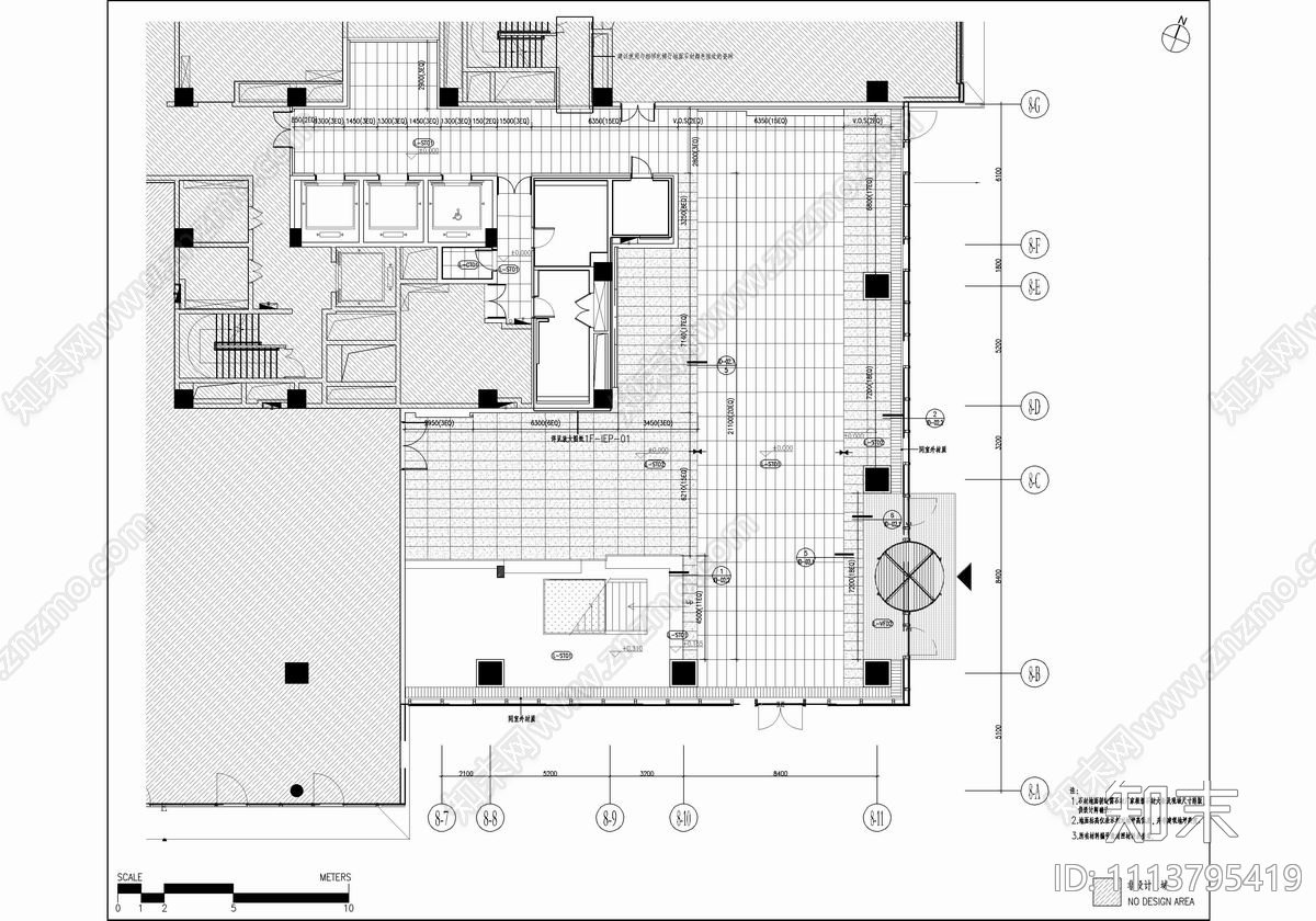 上海漕河泾科技绿洲办公楼施工图cad施工图下载【ID:1113795419】