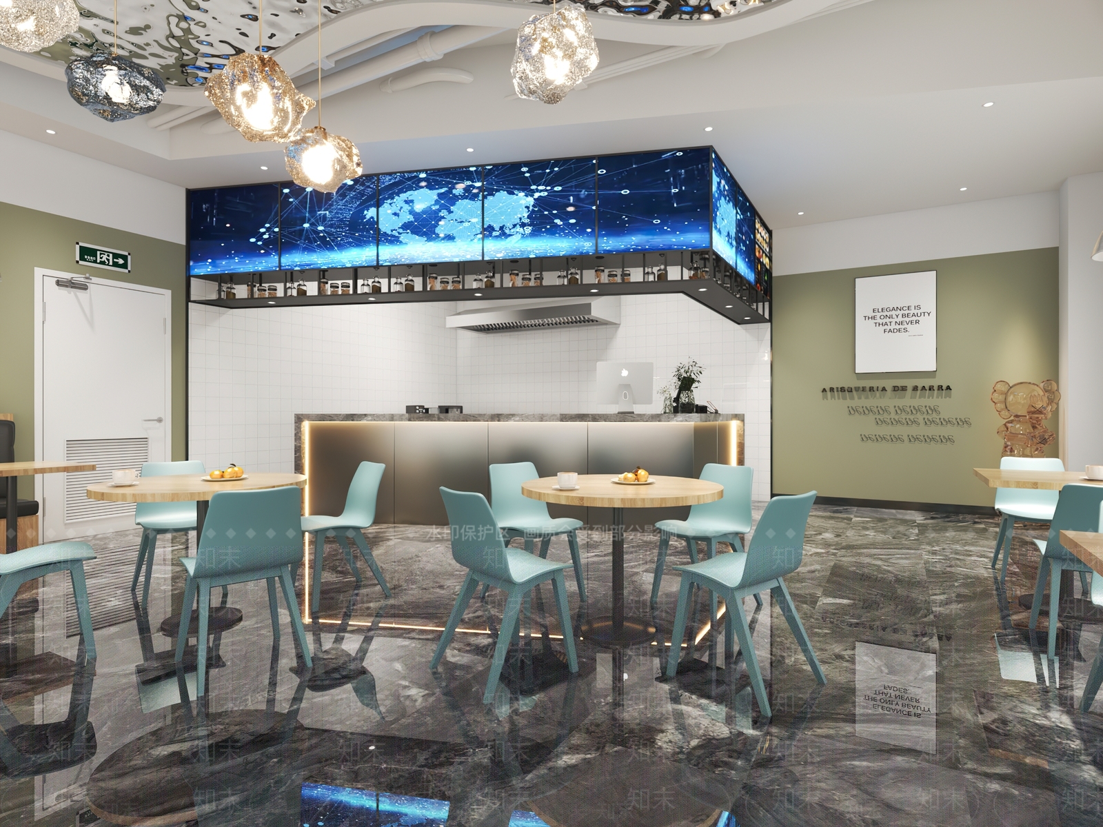 现代小吃店3D模型下载【ID:1113807969】