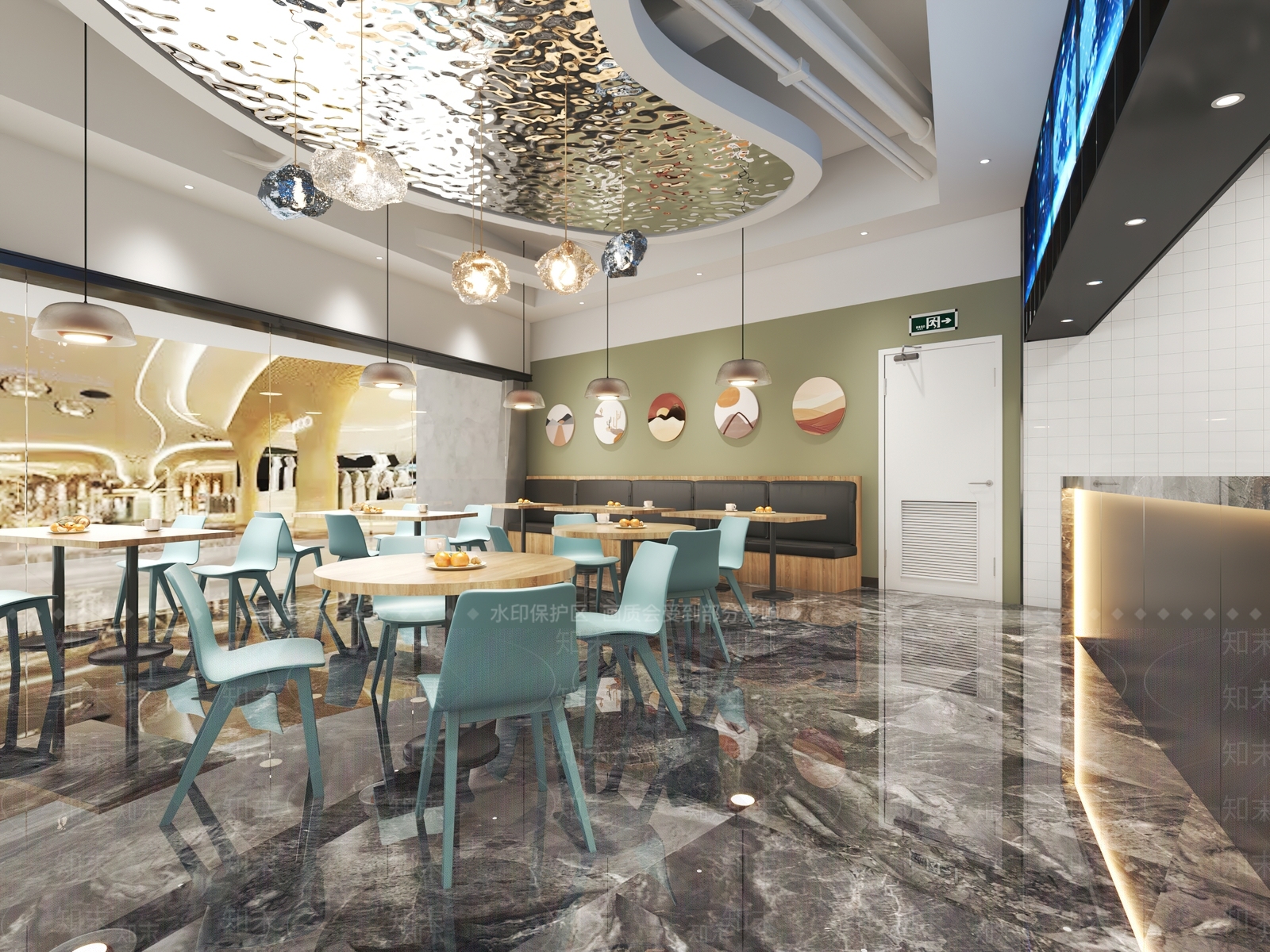 现代小吃店3D模型下载【ID:1113807969】