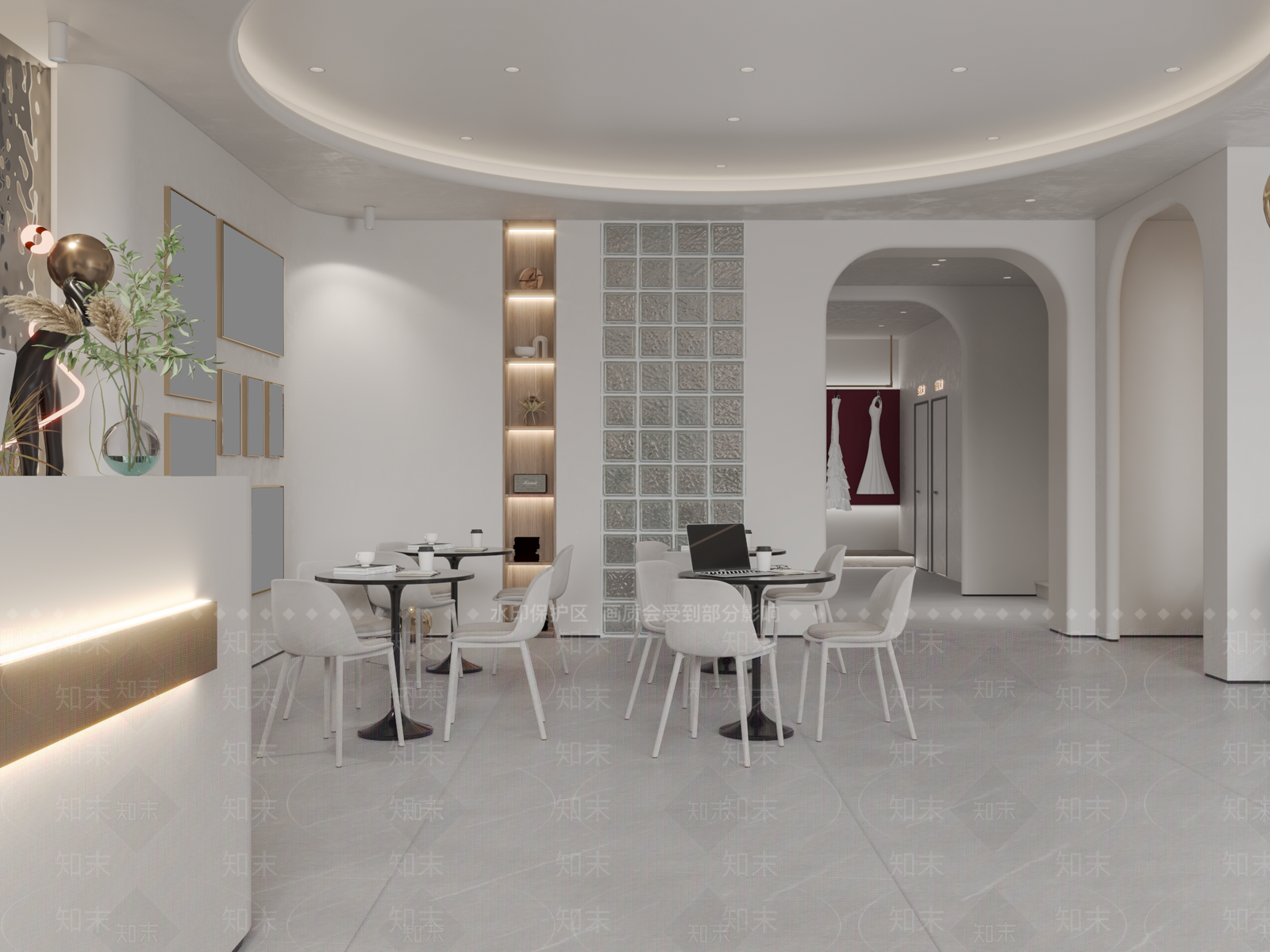 现代婚纱摄影3D模型下载【ID:1113810882】