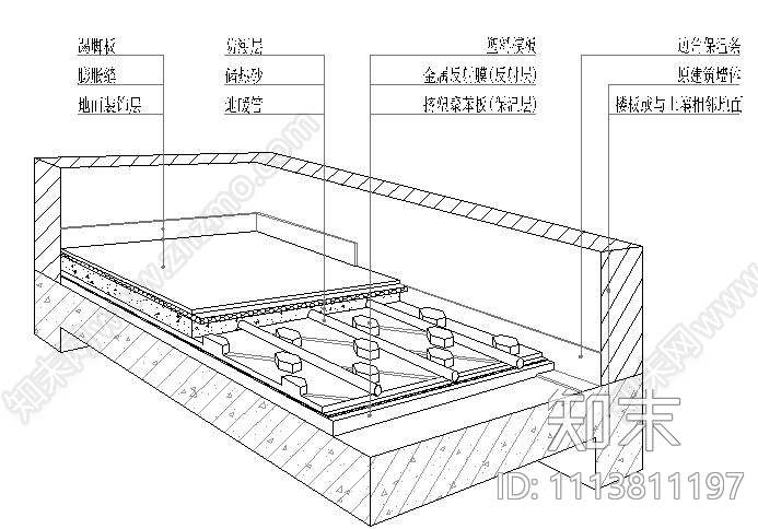 地暖做法施工图下载【ID:1113811197】