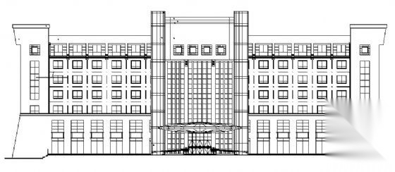 某八层教学大楼建筑施工图cad施工图下载【ID:151576130】