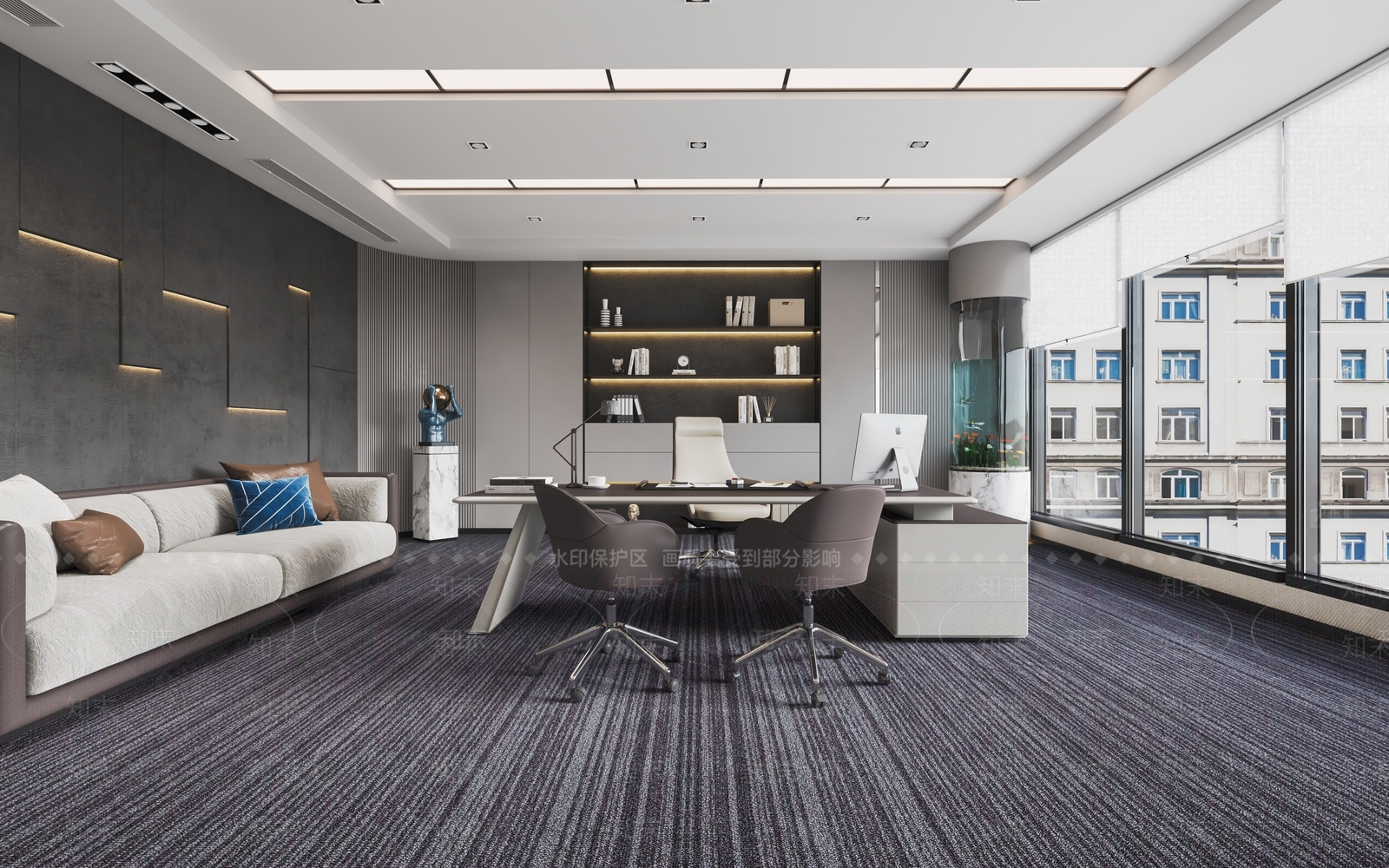 现代经理办公室SU模型下载【ID:1113837073】