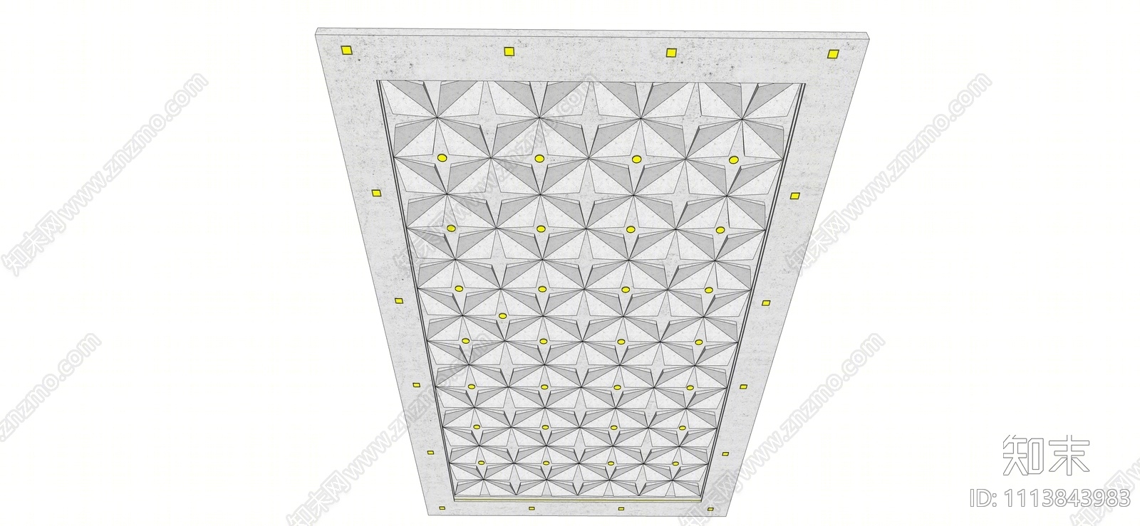 现代吊顶SU模型下载【ID:1113843983】