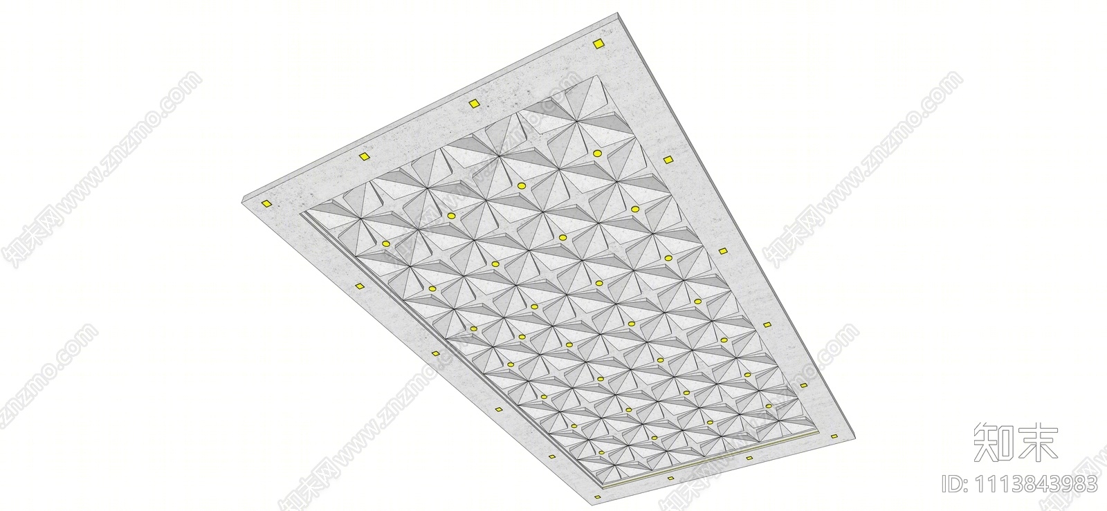 现代吊顶SU模型下载【ID:1113843983】