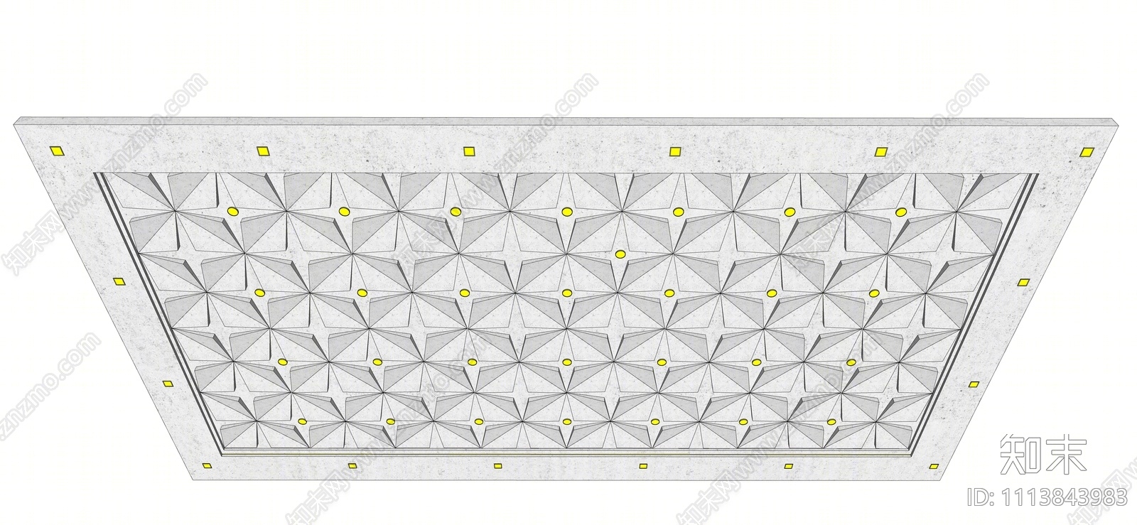 现代吊顶SU模型下载【ID:1113843983】