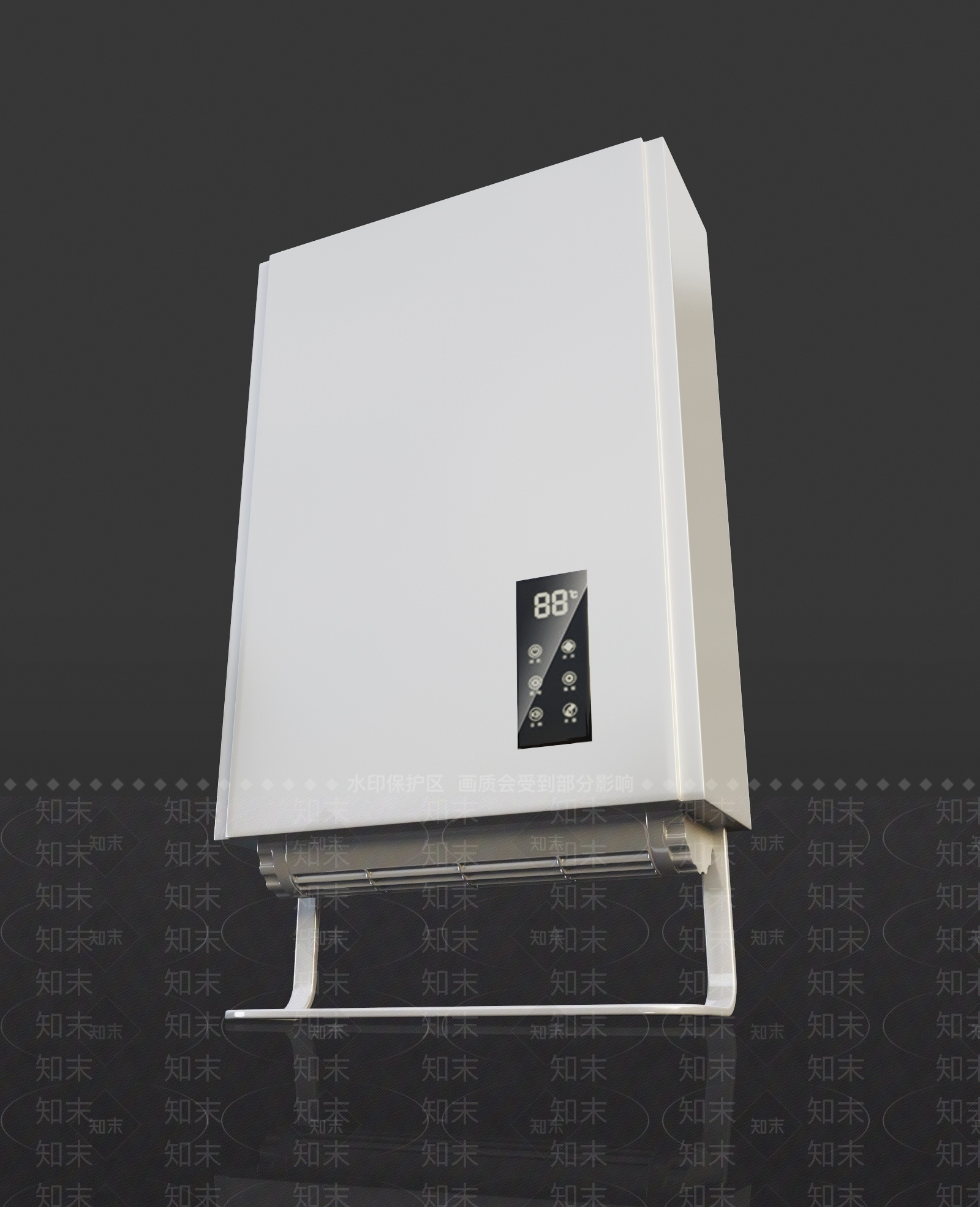 现代壁挂暖风机3D模型下载【ID:1113861180】