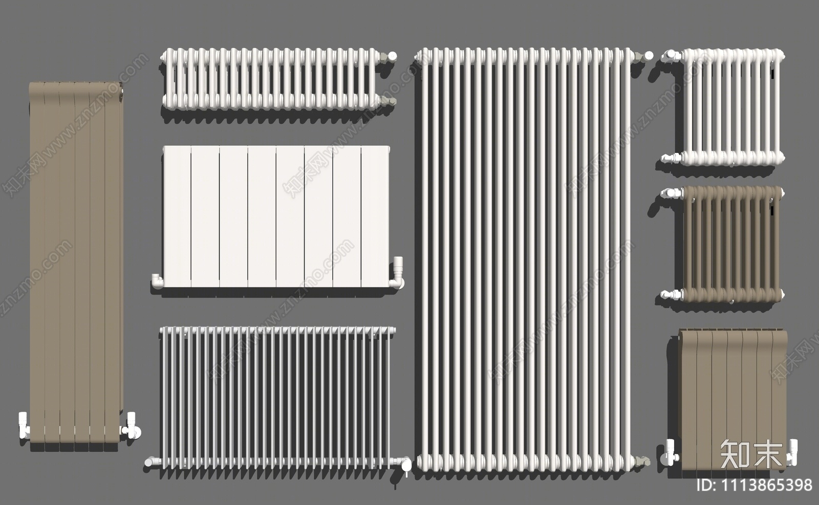 现代暖气片组合SU模型下载【ID:1113865398】