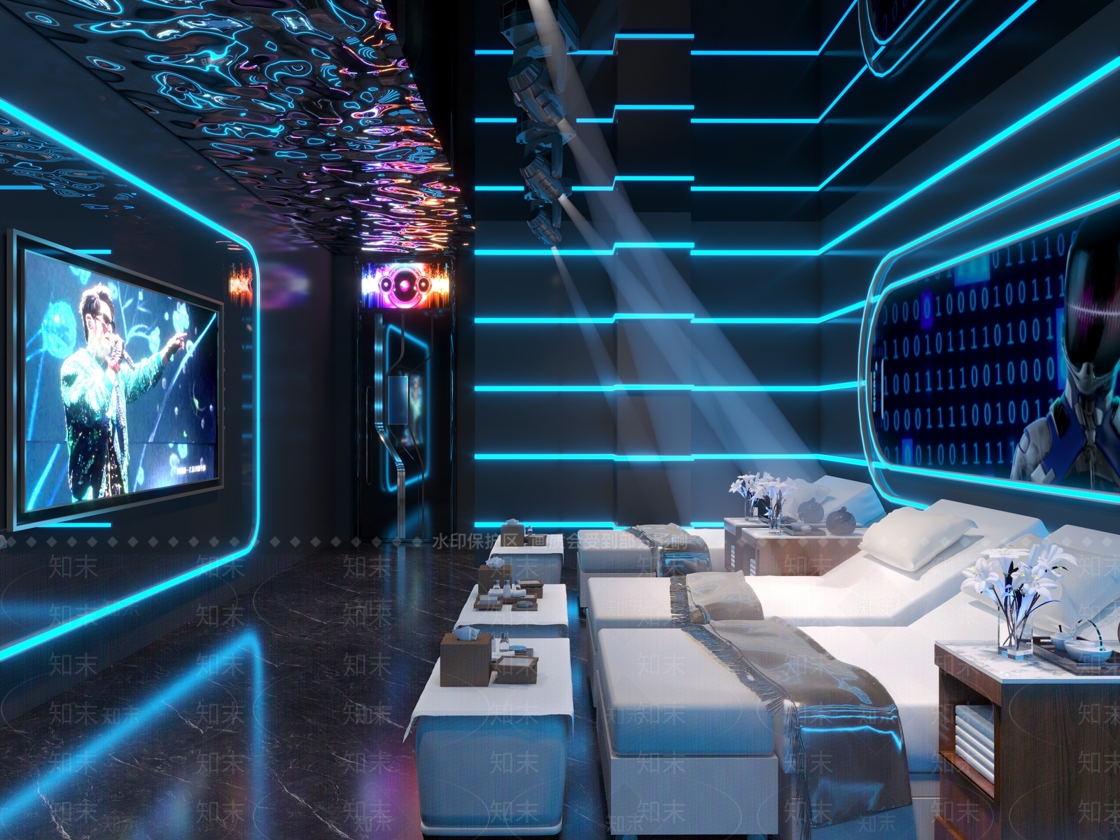 现代沐足KTV3D模型下载【ID:1113866943】