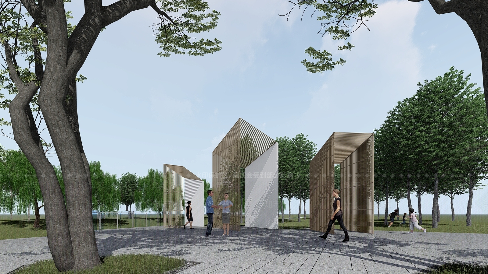 现代其它景观小建筑SU模型下载【ID:1113868395】