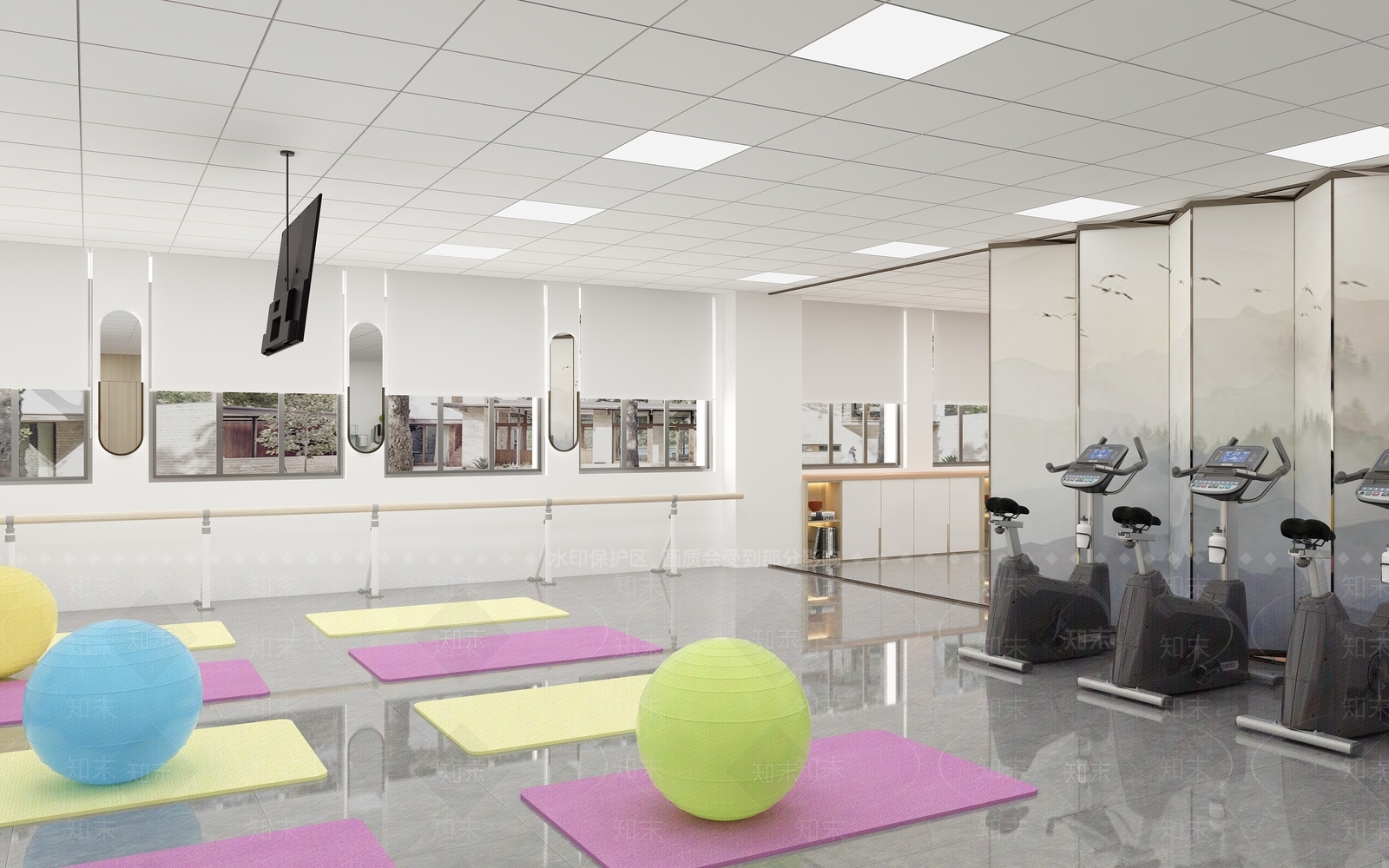 现代员工活动室3D模型下载【ID:1113876194】