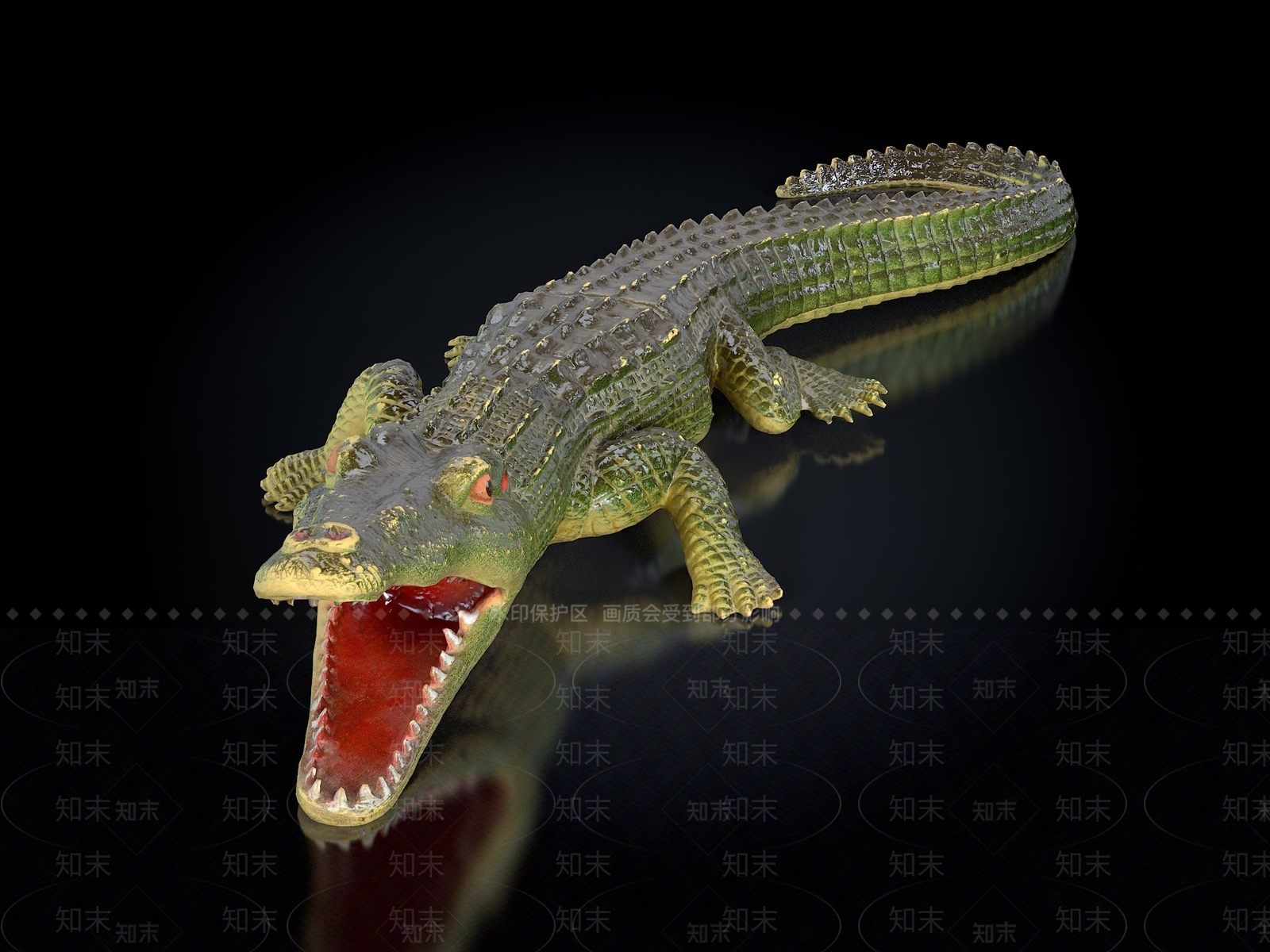 现代鳄鱼3D模型下载【ID:1113883318】