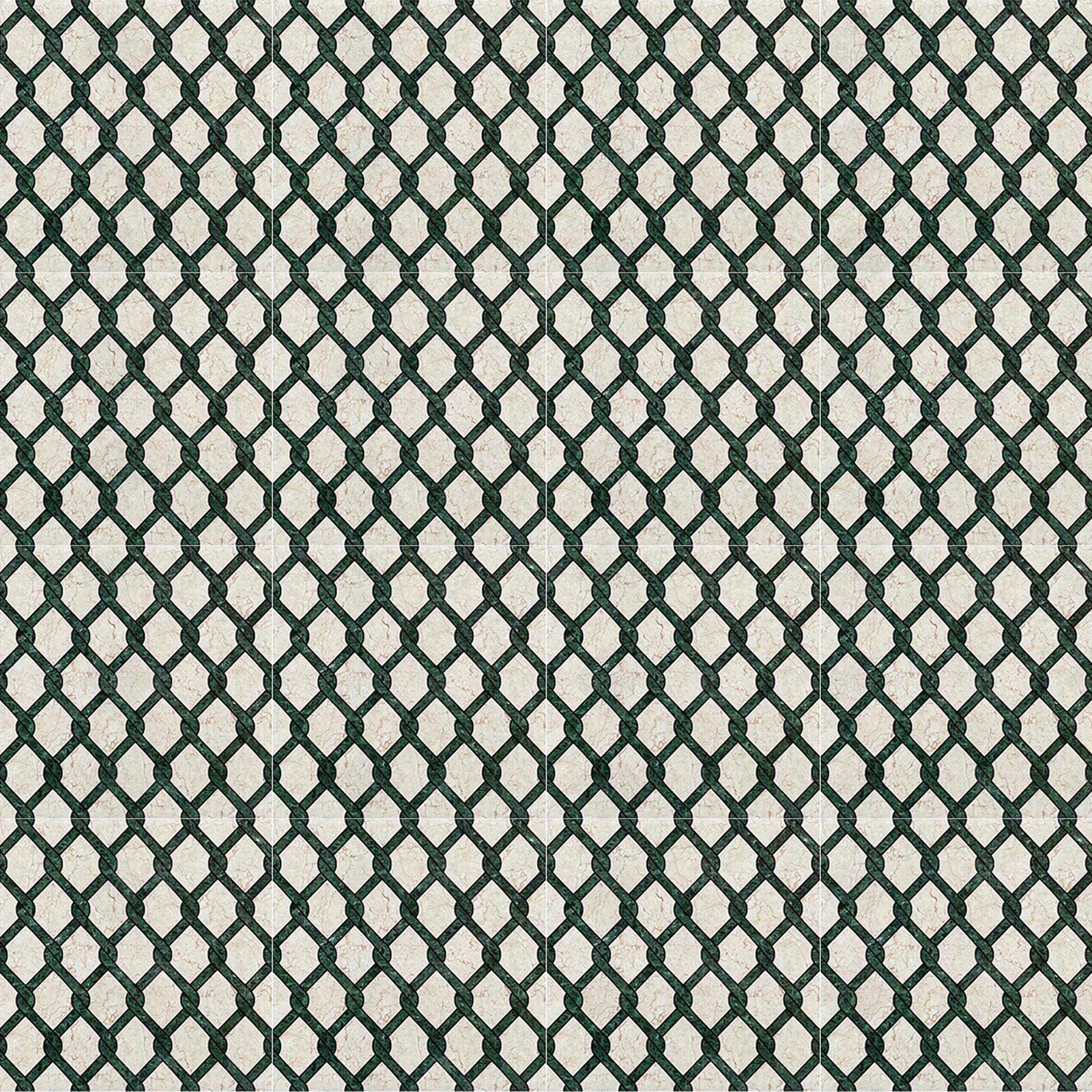 摩洛哥复古墨绿铁丝网图案花砖贴图下载【ID:1113884415】