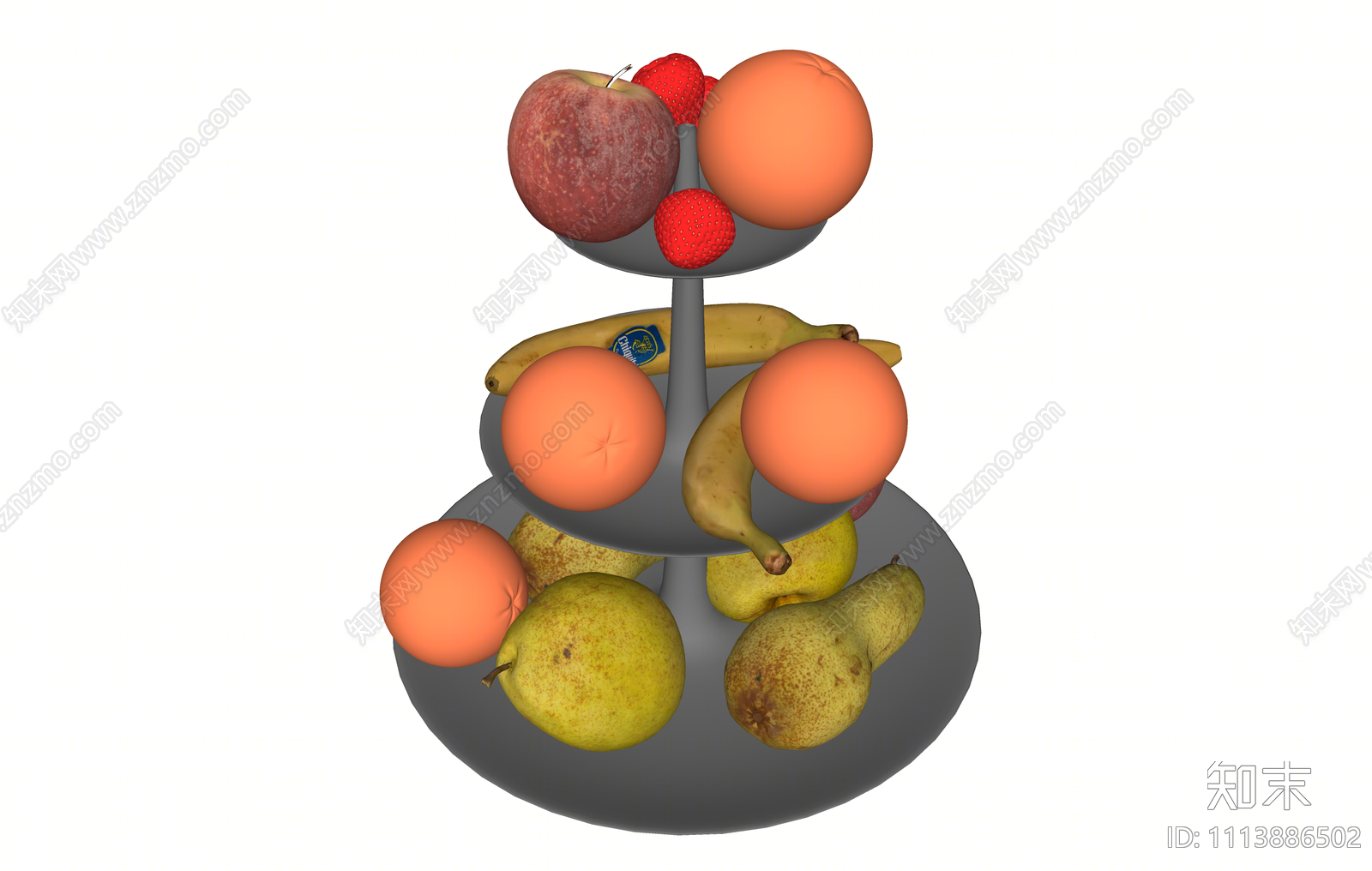 现代水果蔬菜SU模型下载【ID:1113886502】