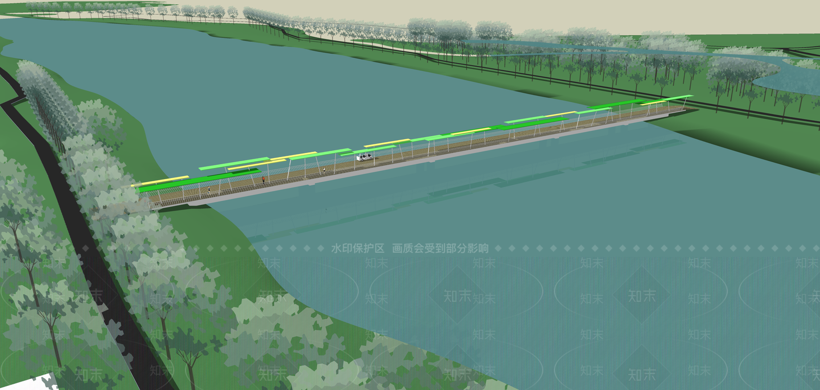 现代大桥SU模型下载【ID:1113888813】