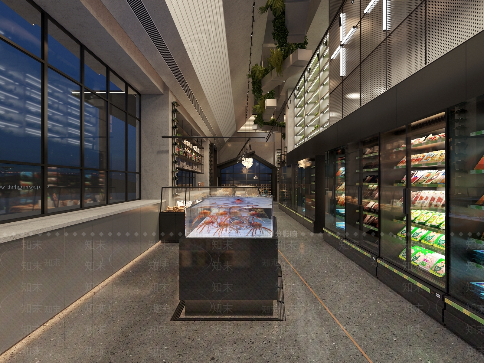 现代超市3D模型下载【ID:1114318889】