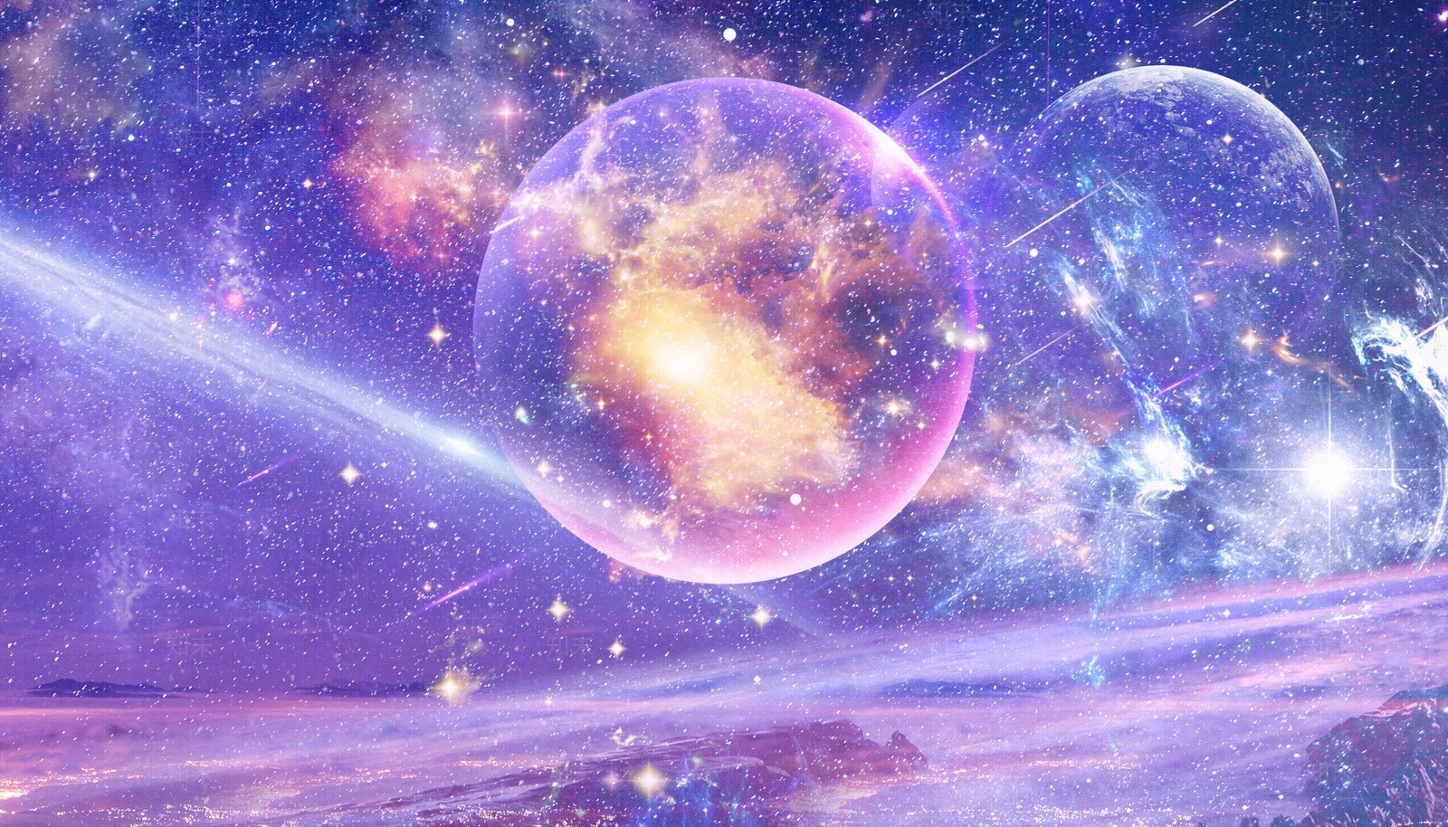 科技梦幻太空星球背景贴图下载【ID:1113895897】