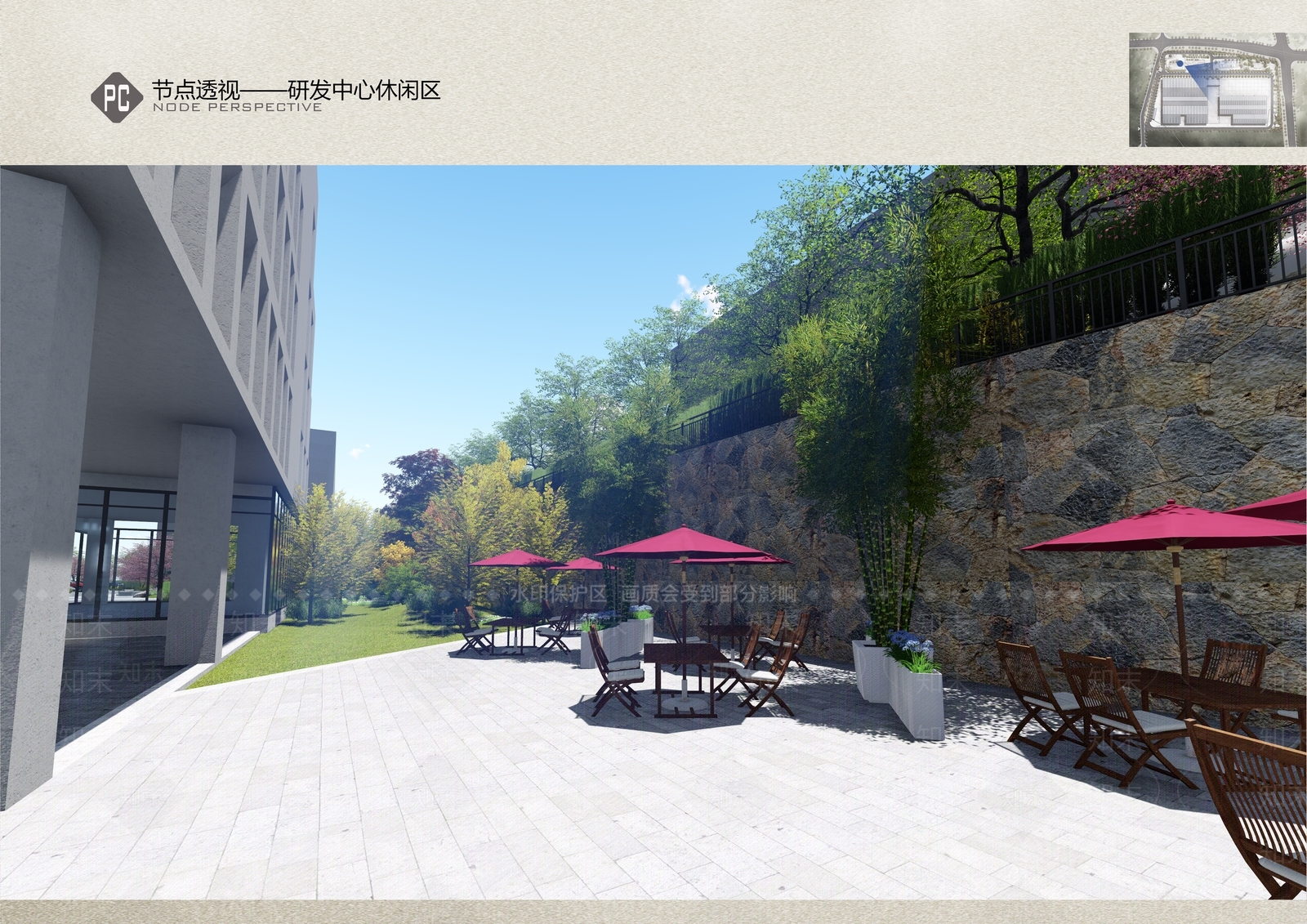 现代厂区景观SU模型下载【ID:1113896185】