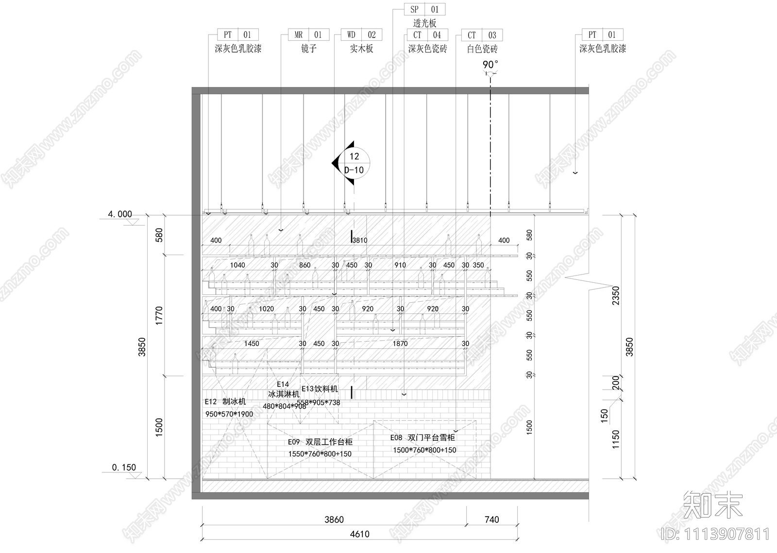 23号汉堡小酒馆施工图下载【ID:1113907811】