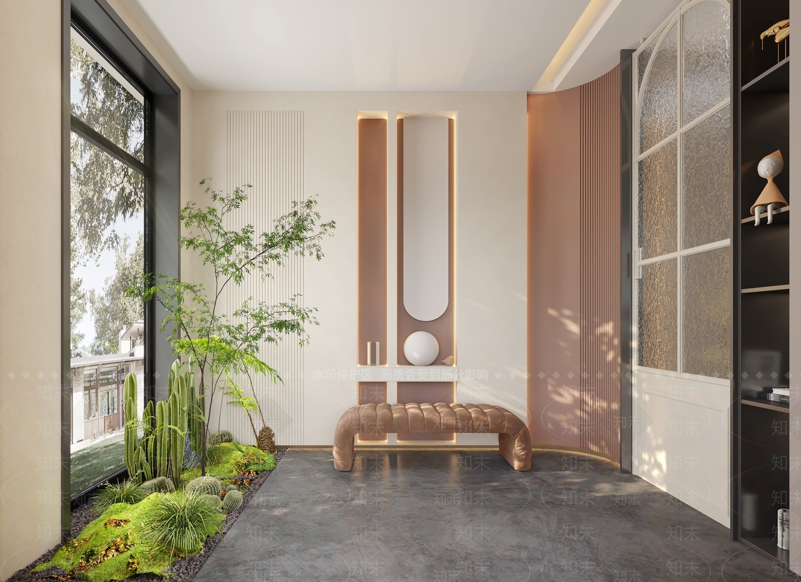 现代入户门厅3D模型下载【ID:1113912952】