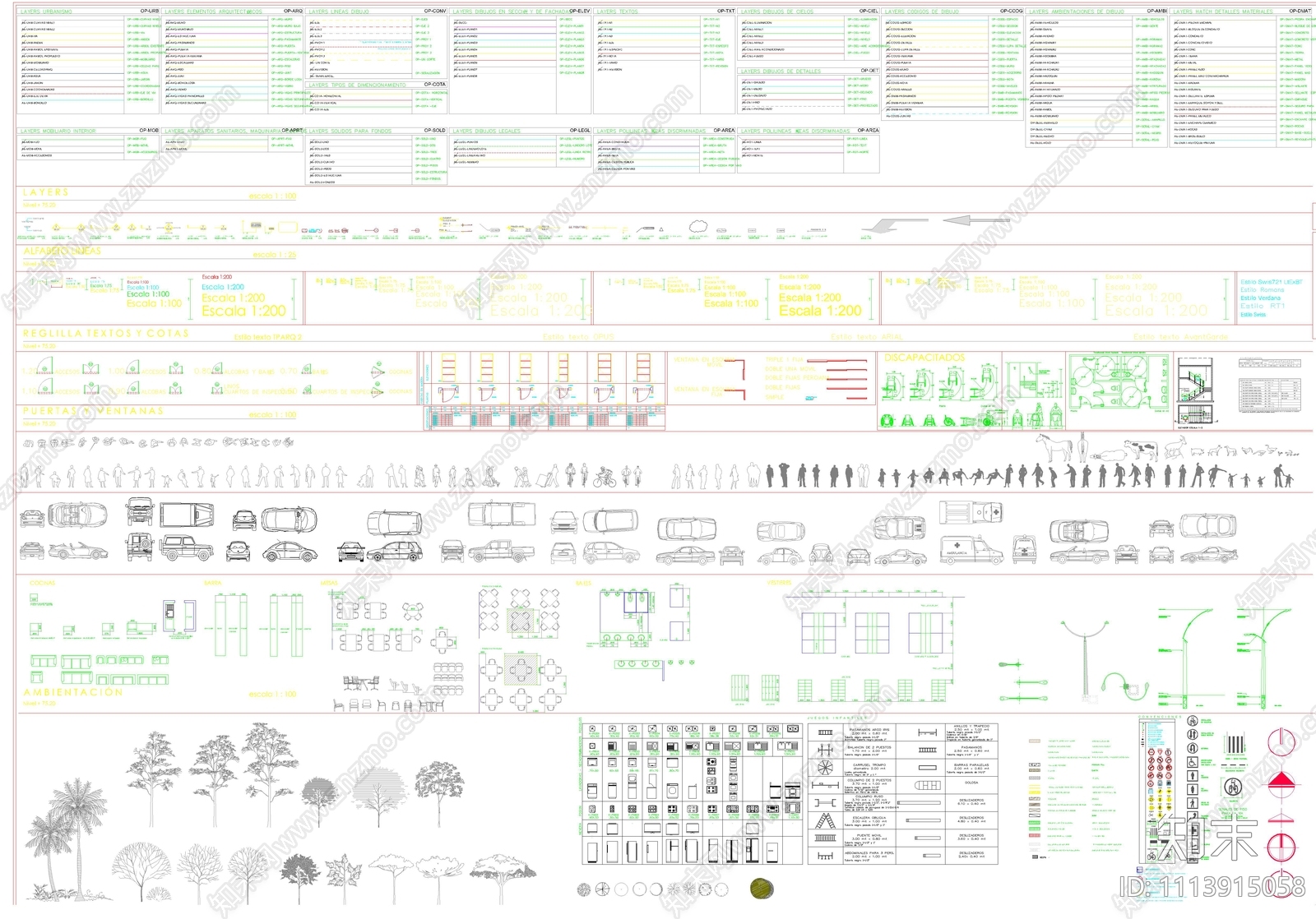 家装家具CAD图库施工图下载【ID:1113915058】