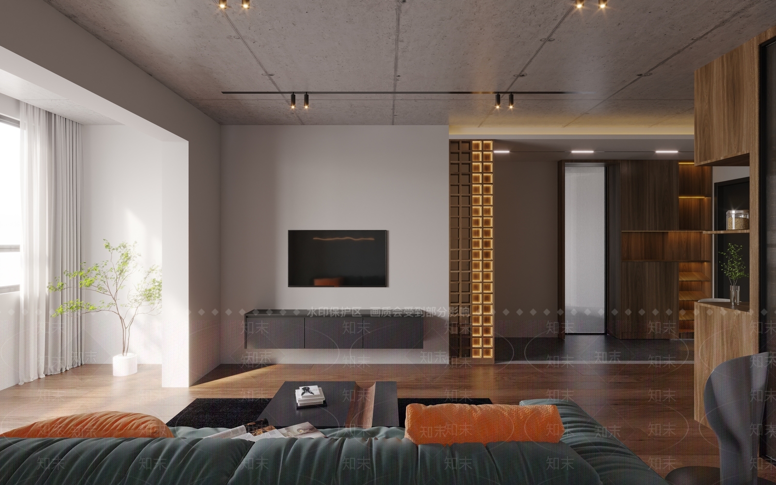 现代单身公寓3D模型下载【ID:1113915692】