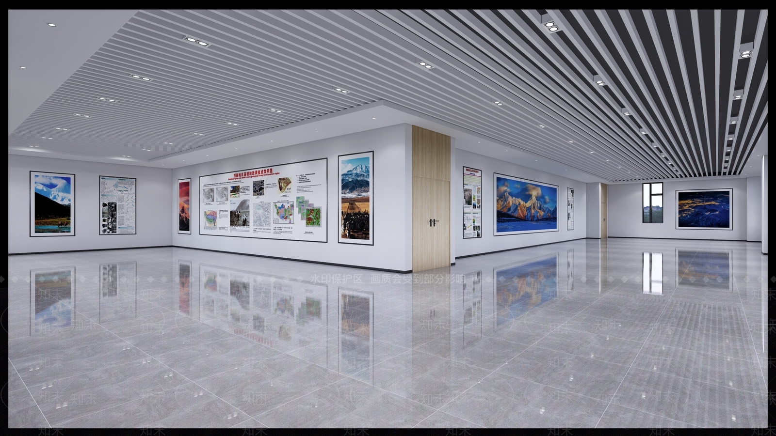 现代地质类展厅SU模型下载【ID:1113997162】