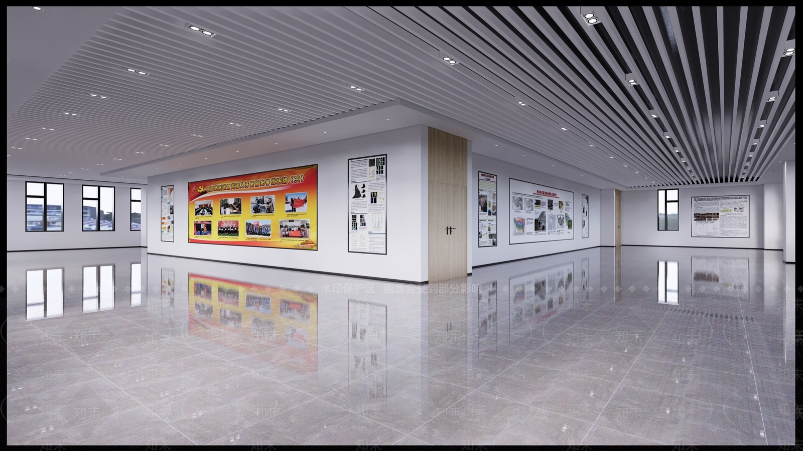 现代地质类展厅SU模型下载【ID:1113997162】