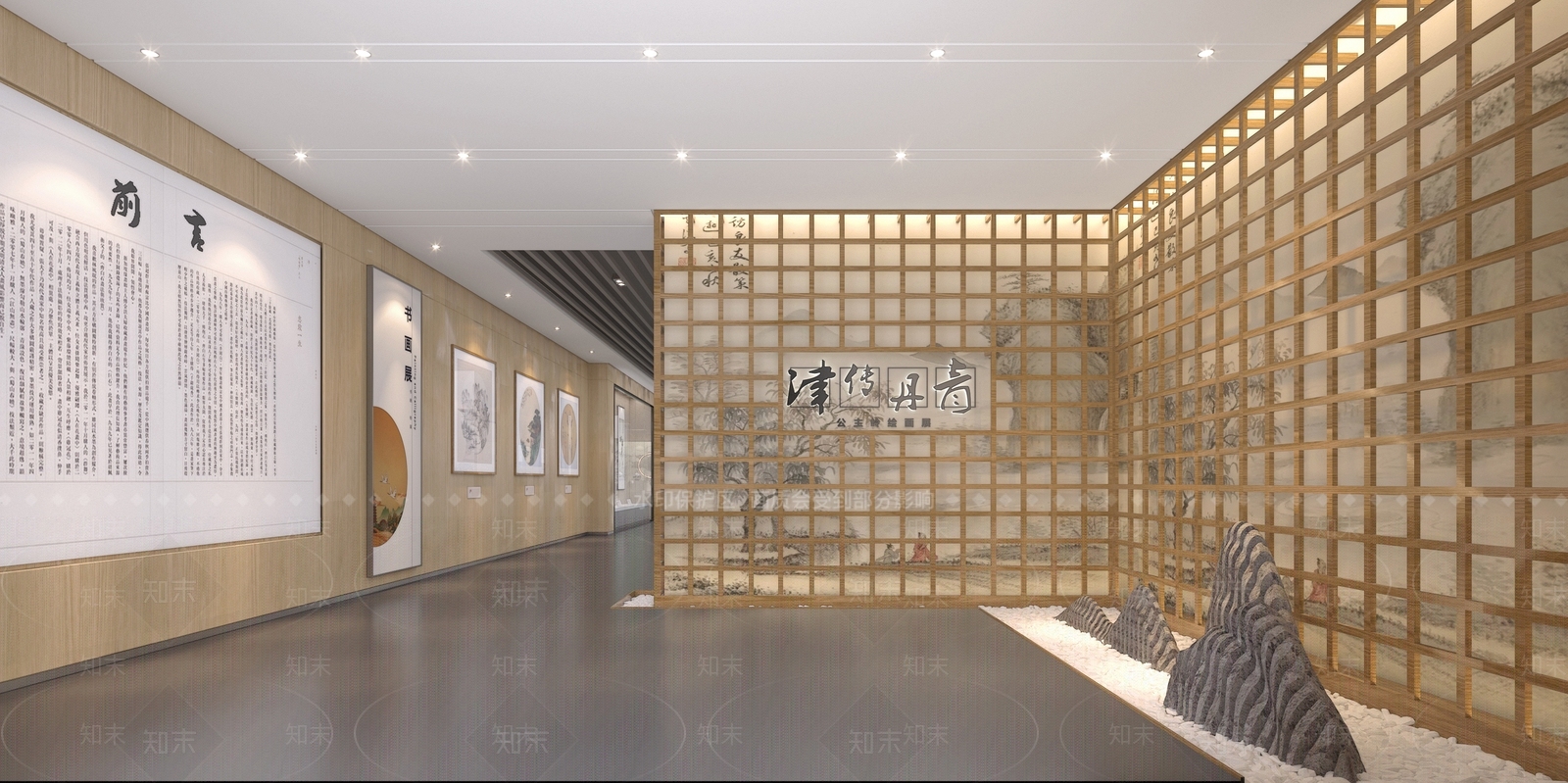 现代文物展厅3D模型下载【ID:1113916425】