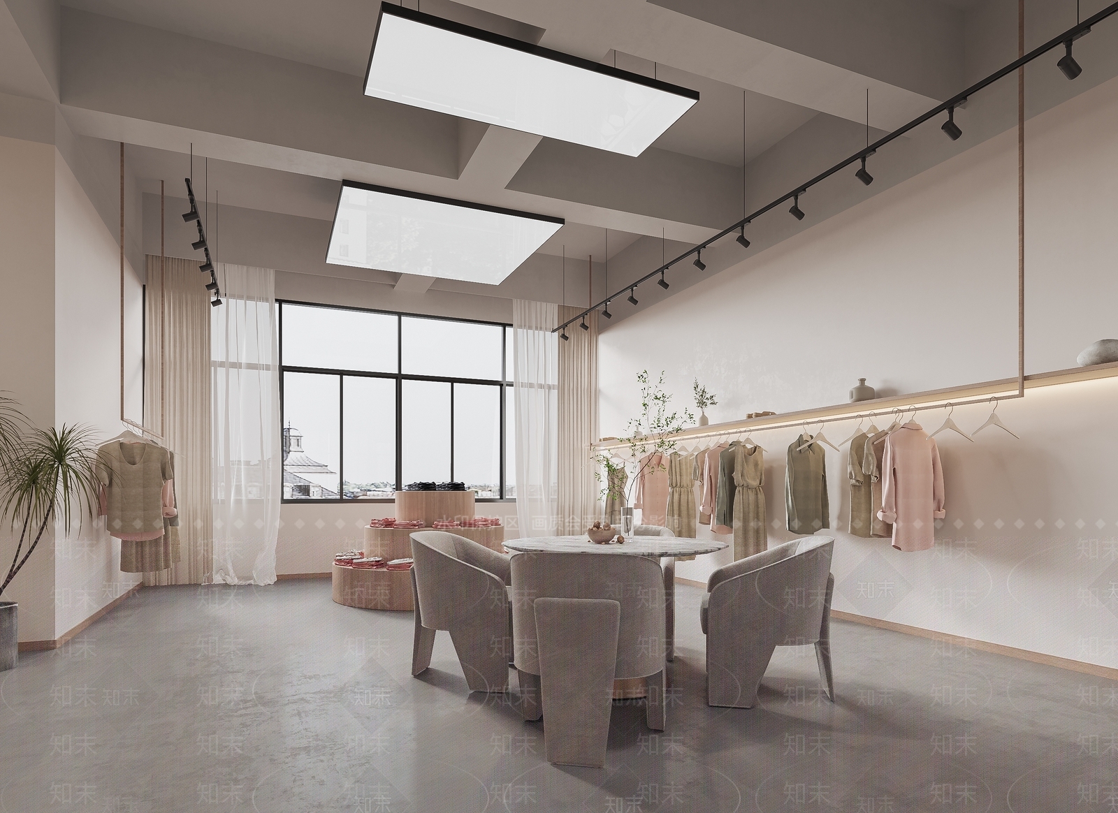侘寂服装鞋店3D模型下载【ID:1113941935】