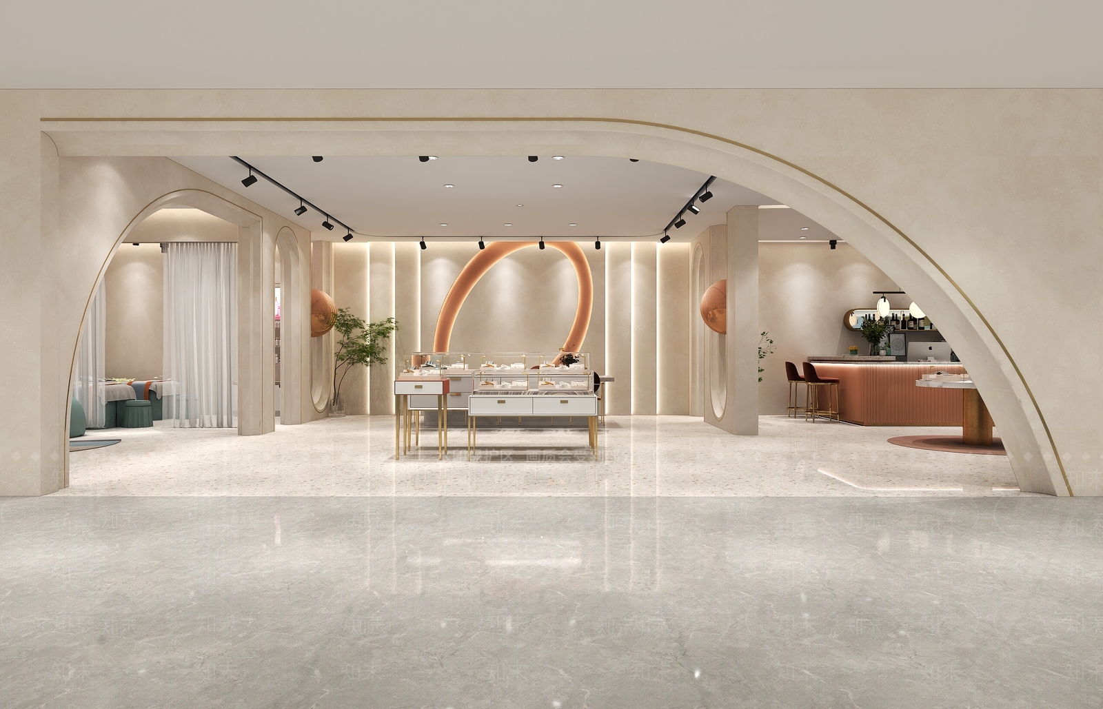 现代珠宝珠宝店3D模型下载【ID:1113943949】