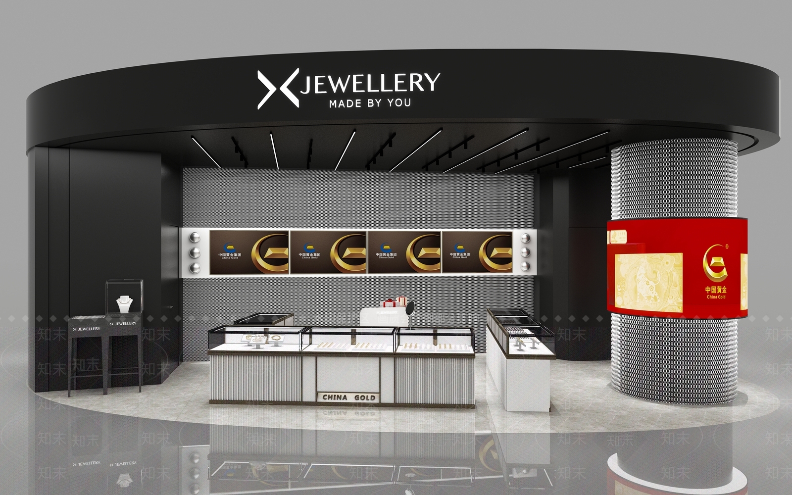 现代珠宝店3D模型下载【ID:1113954870】