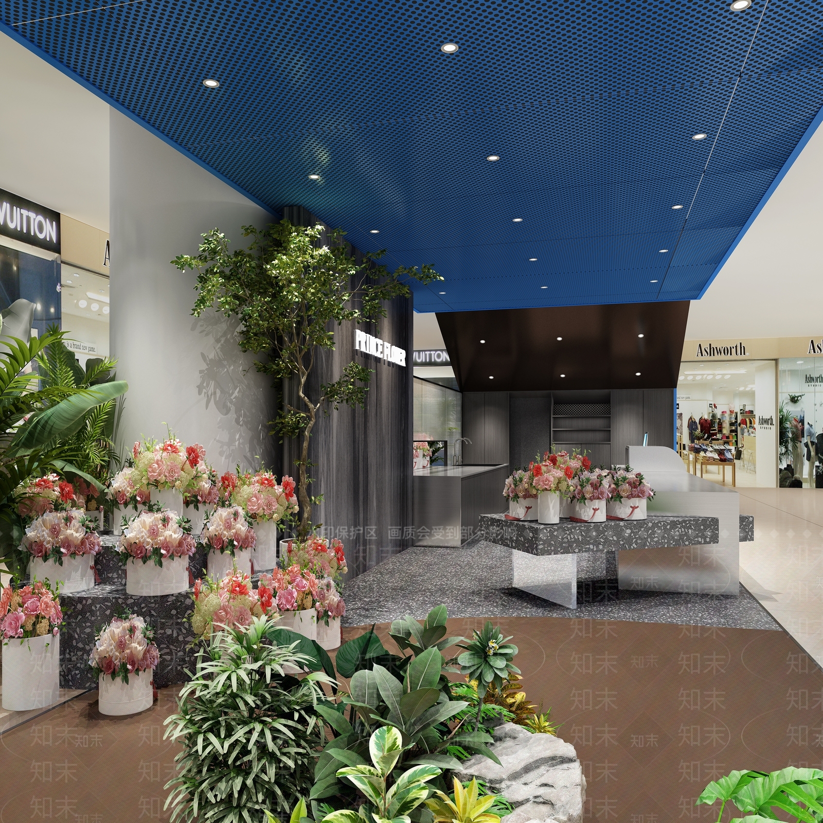 现代花店3D模型下载【ID:1113960186】