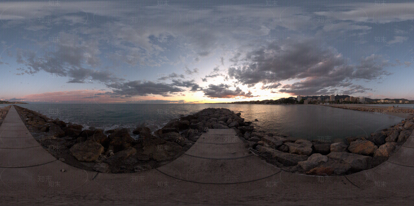 hdr户外天空驳岸边贴图下载【ID:1113962677】