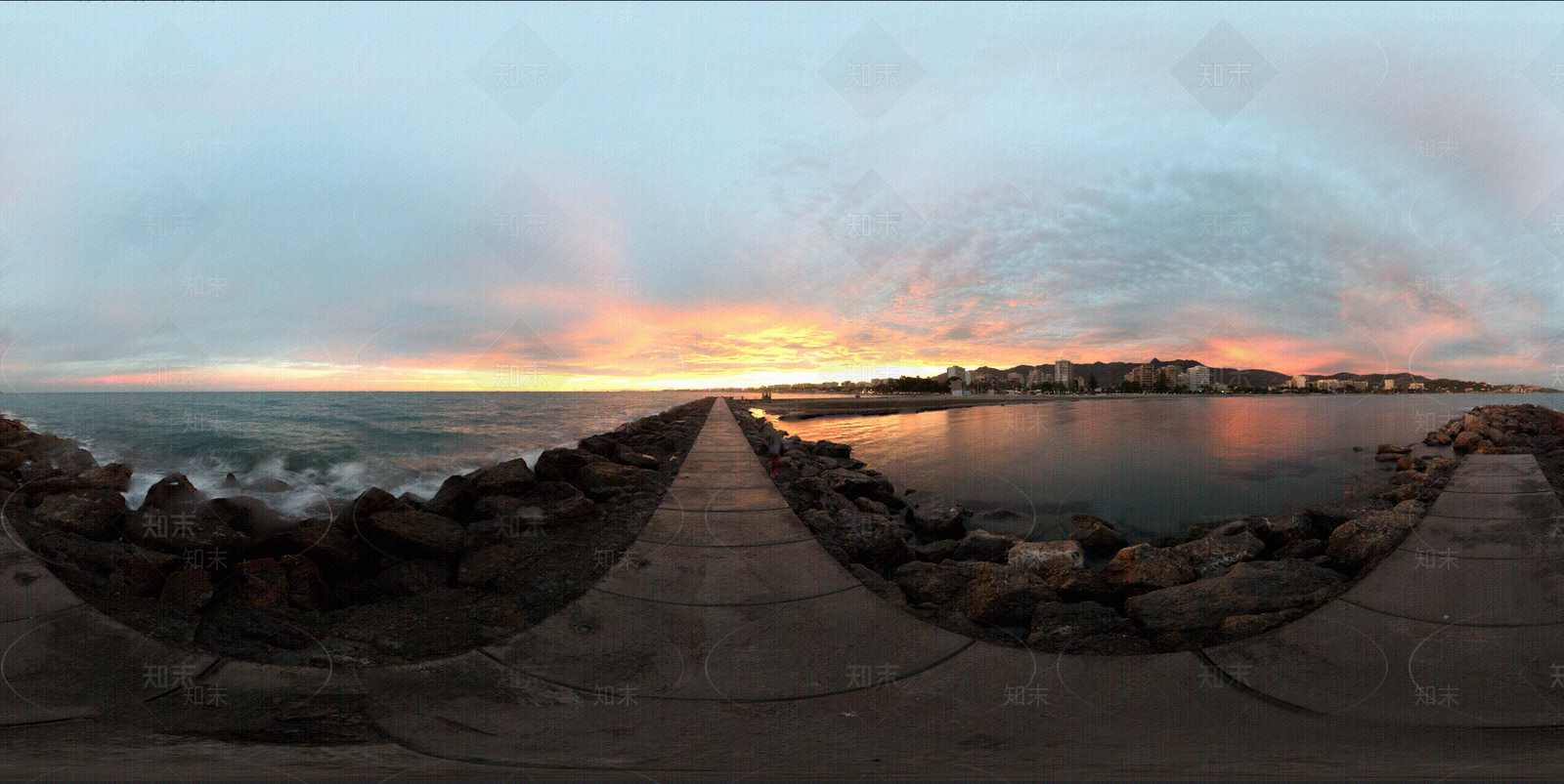 hdr户外天空黄昏驳岸贴图下载【ID:1113963026】