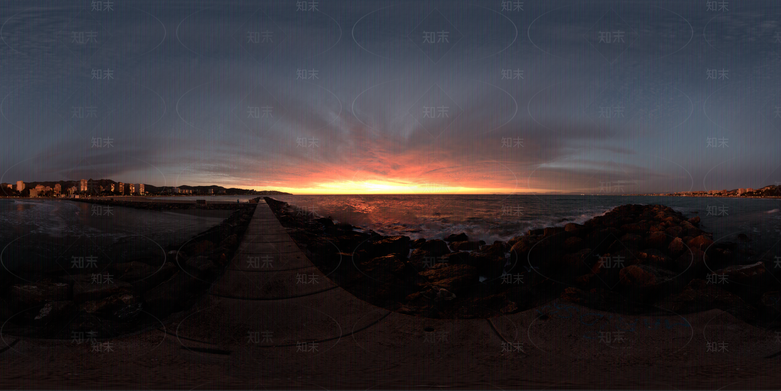 hdr户外天空黄昏驳岸贴图下载【ID:1113963039】