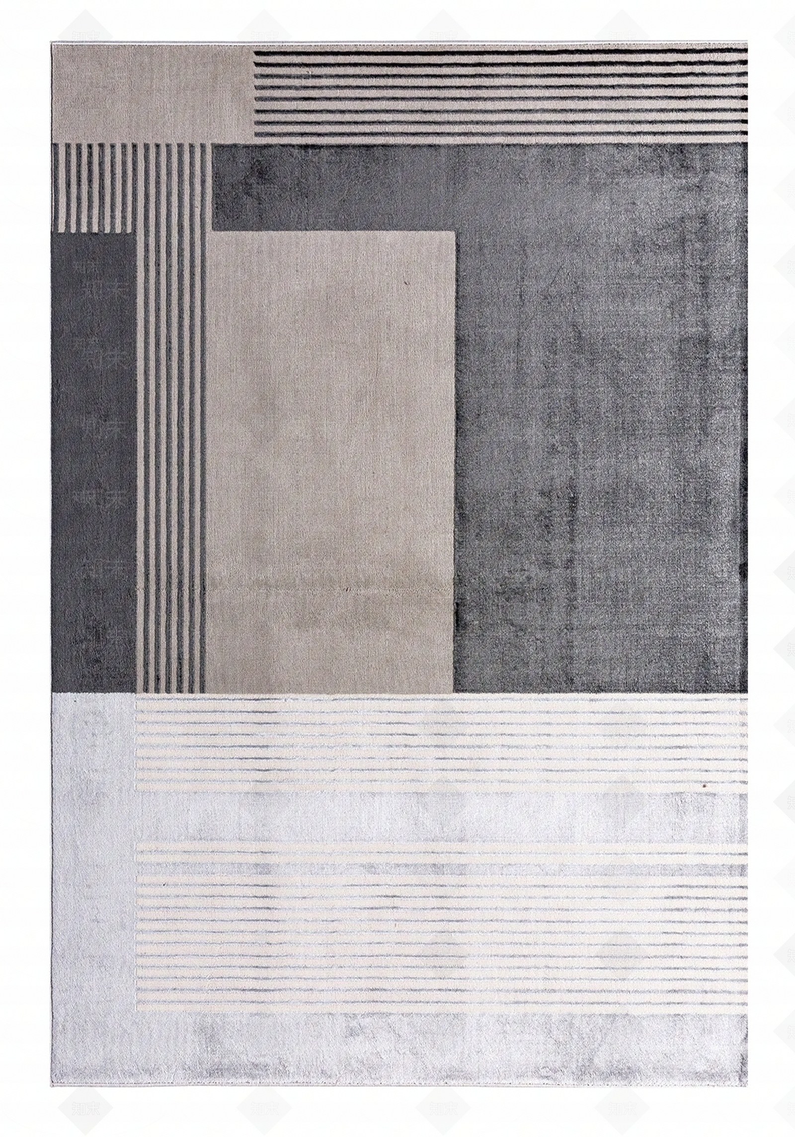 现代简约纹理方形地毯贴图下载【ID:1113968630】