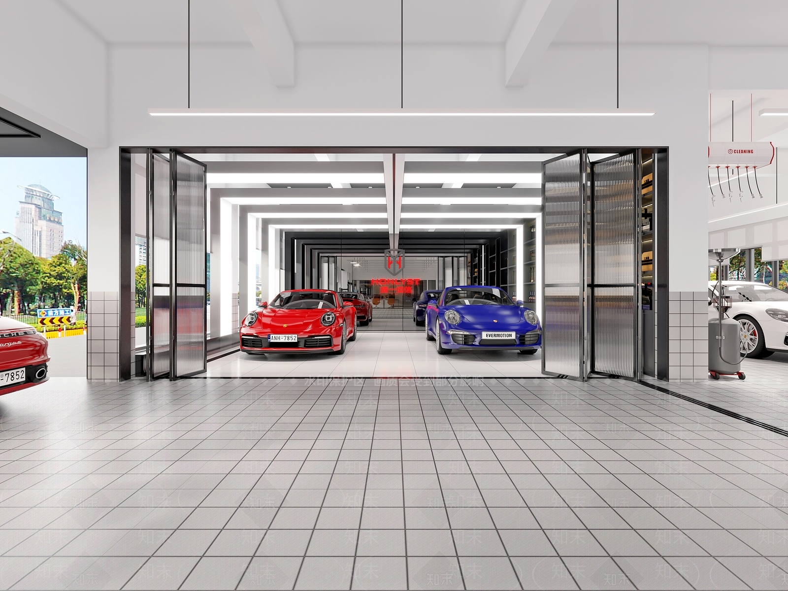 现代4S店3D模型下载【ID:1113972845】