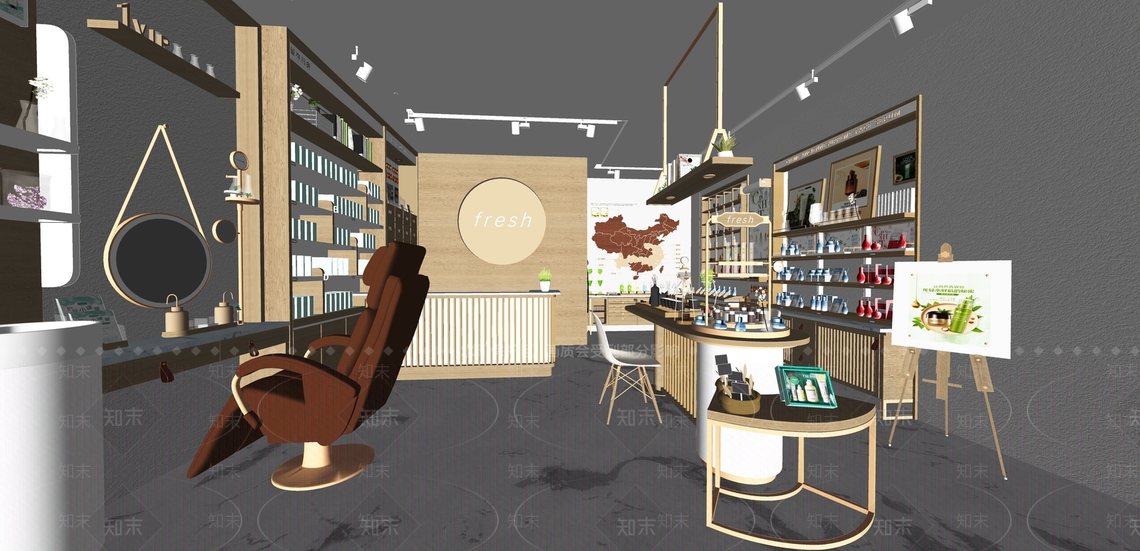 现代美妆店SU模型下载【ID:1113976913】