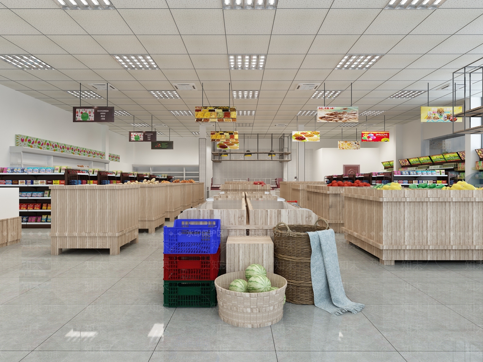 现代超市3D模型下载【ID:1113976638】