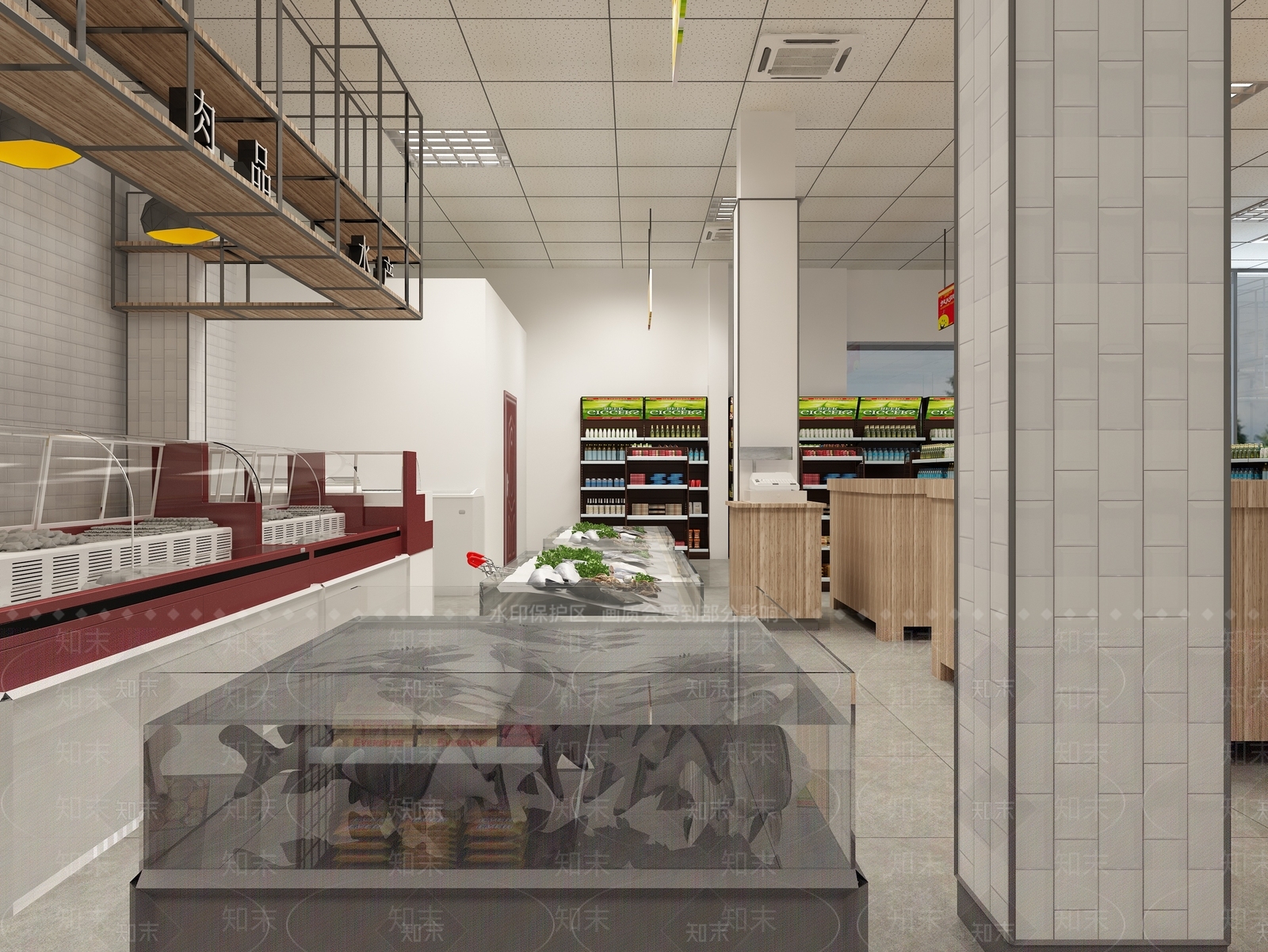 现代超市3D模型下载【ID:1113976638】