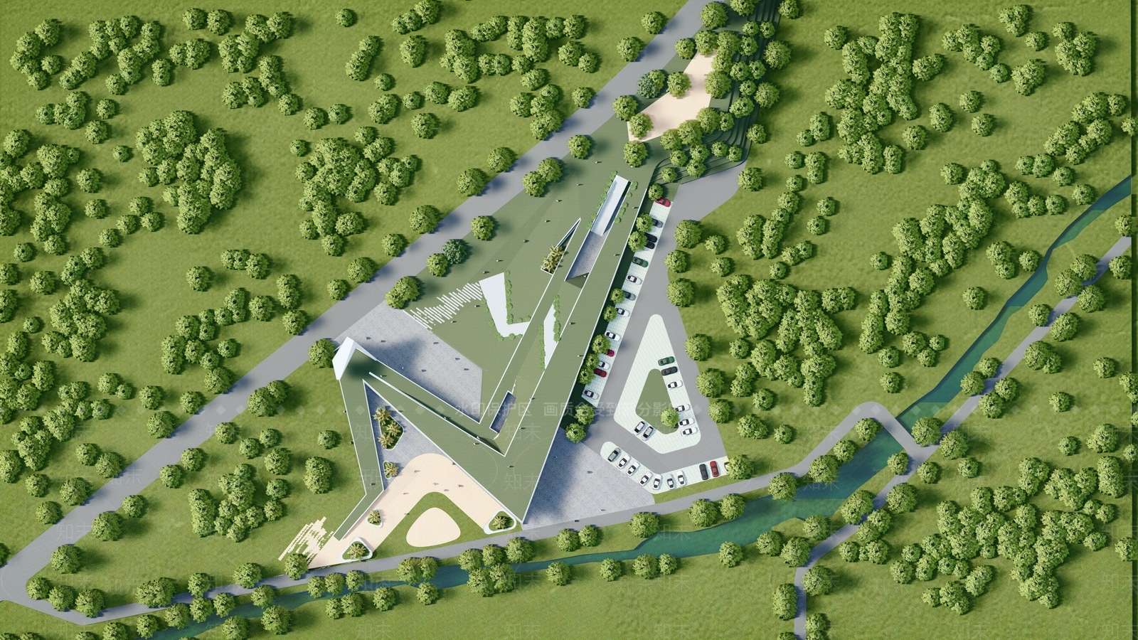 现代小公建SU模型下载【ID:1113977709】