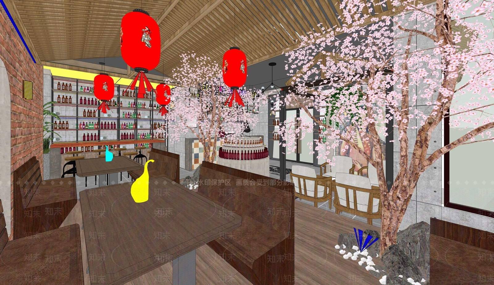 古典酒吧SU模型下载【ID:1113979698】