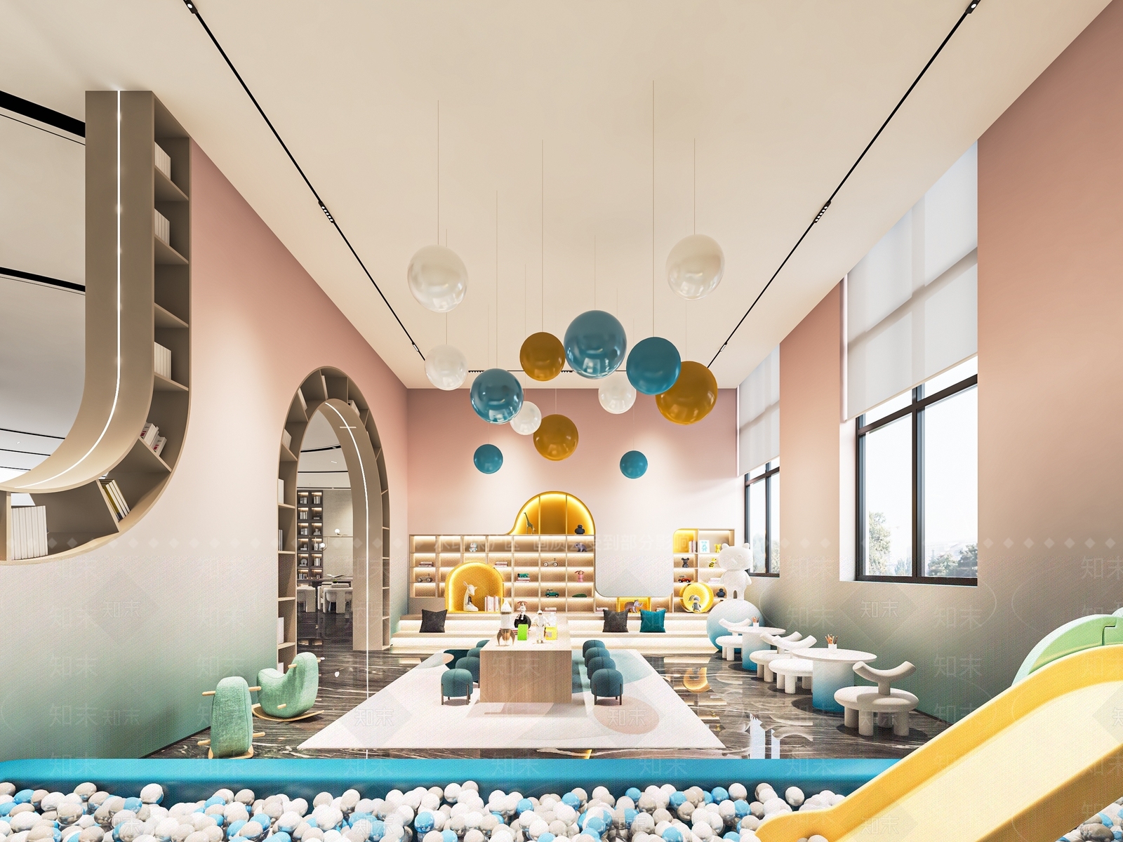 现代儿童活动中心SU模型下载【ID:1113982300】