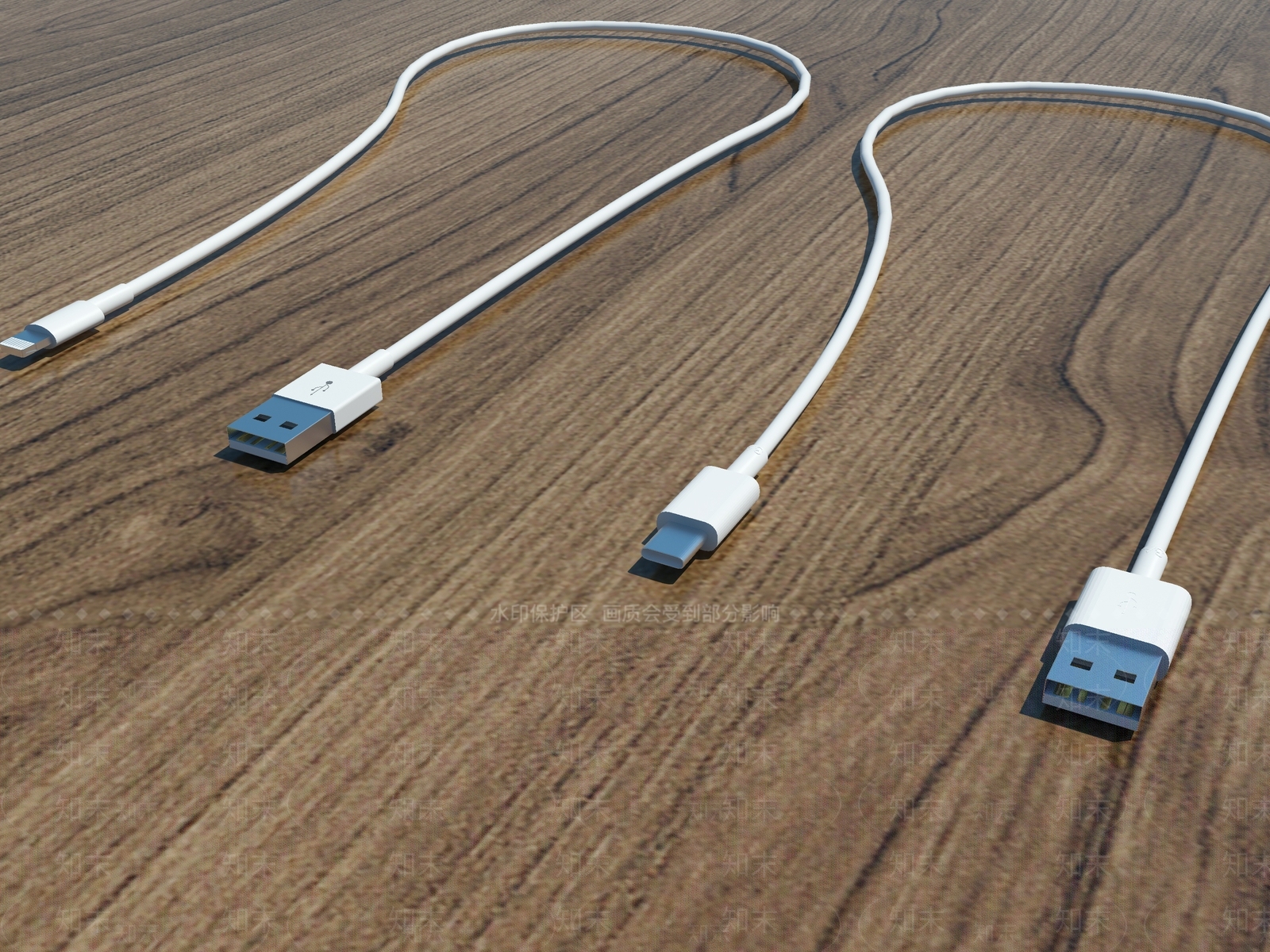 现代手机数据线3D模型下载【ID:1113987243】