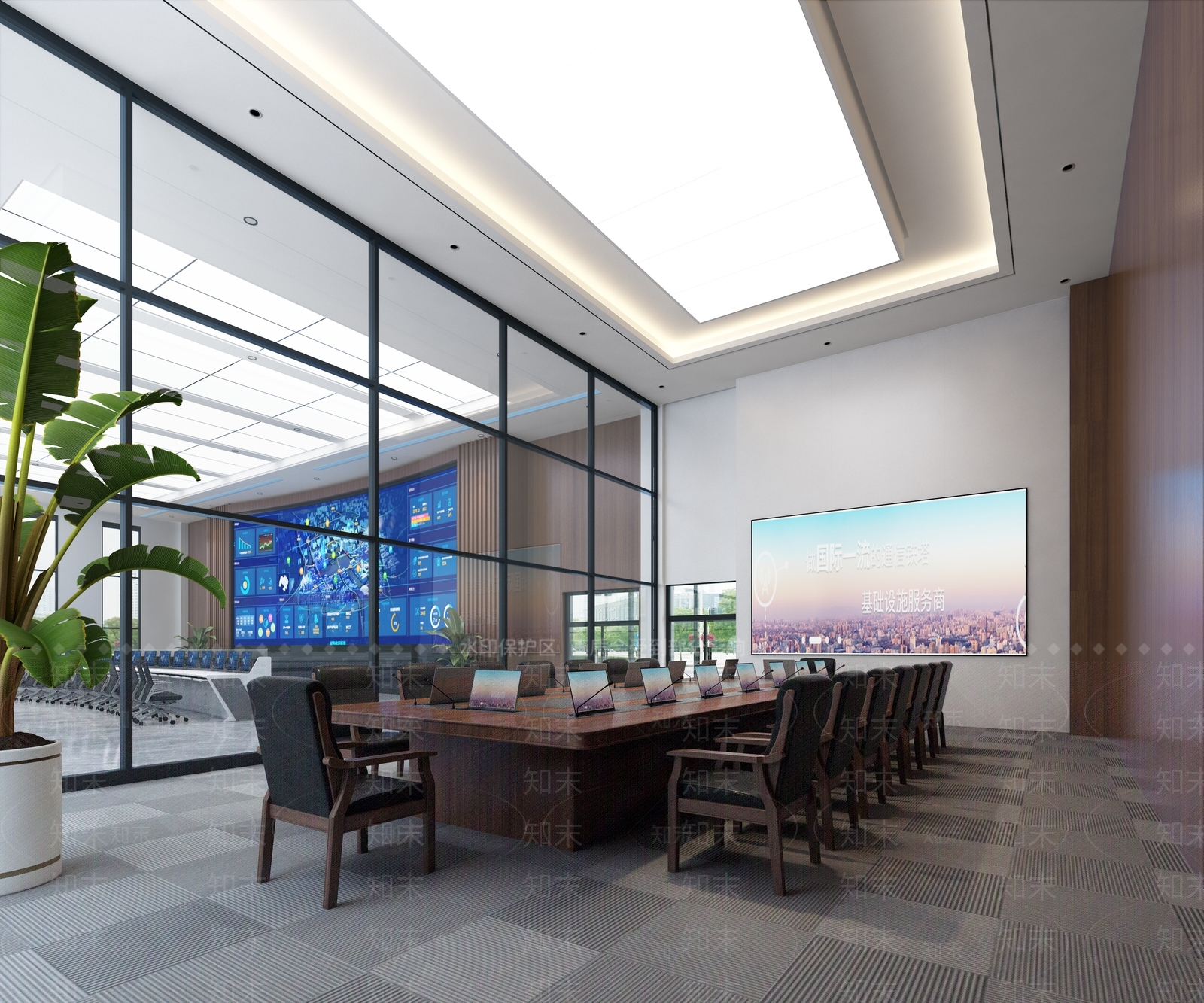 现代中心控制室3D模型下载【ID:1113988225】