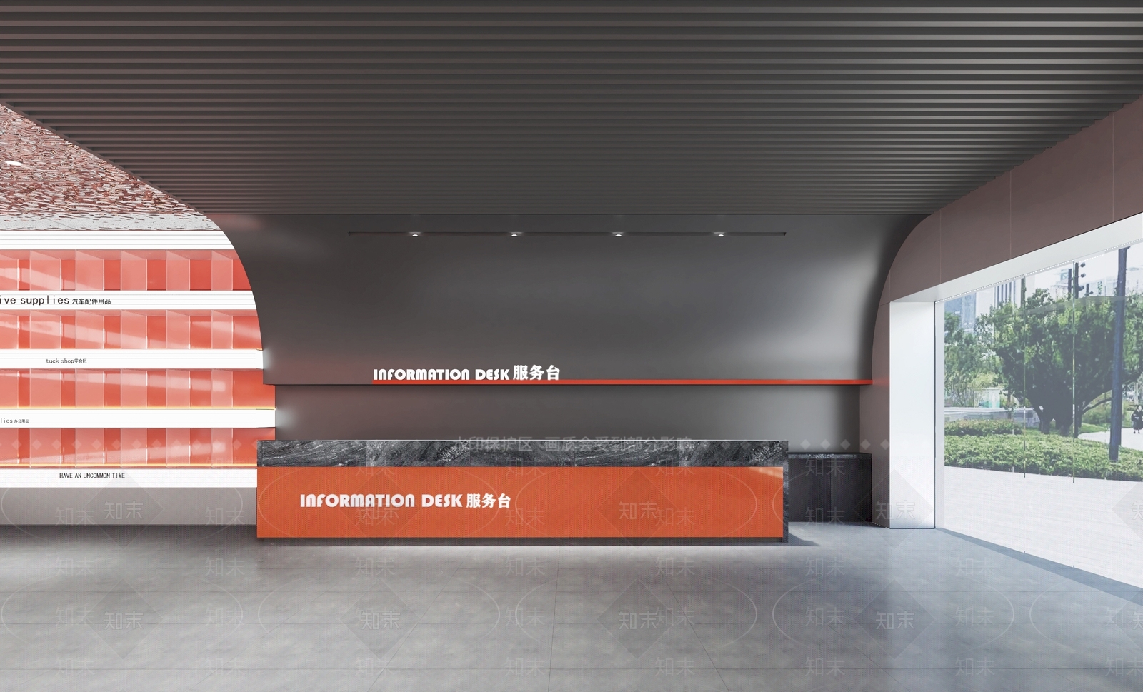 现代汽车配件展厅3D模型下载【ID:1114065427】